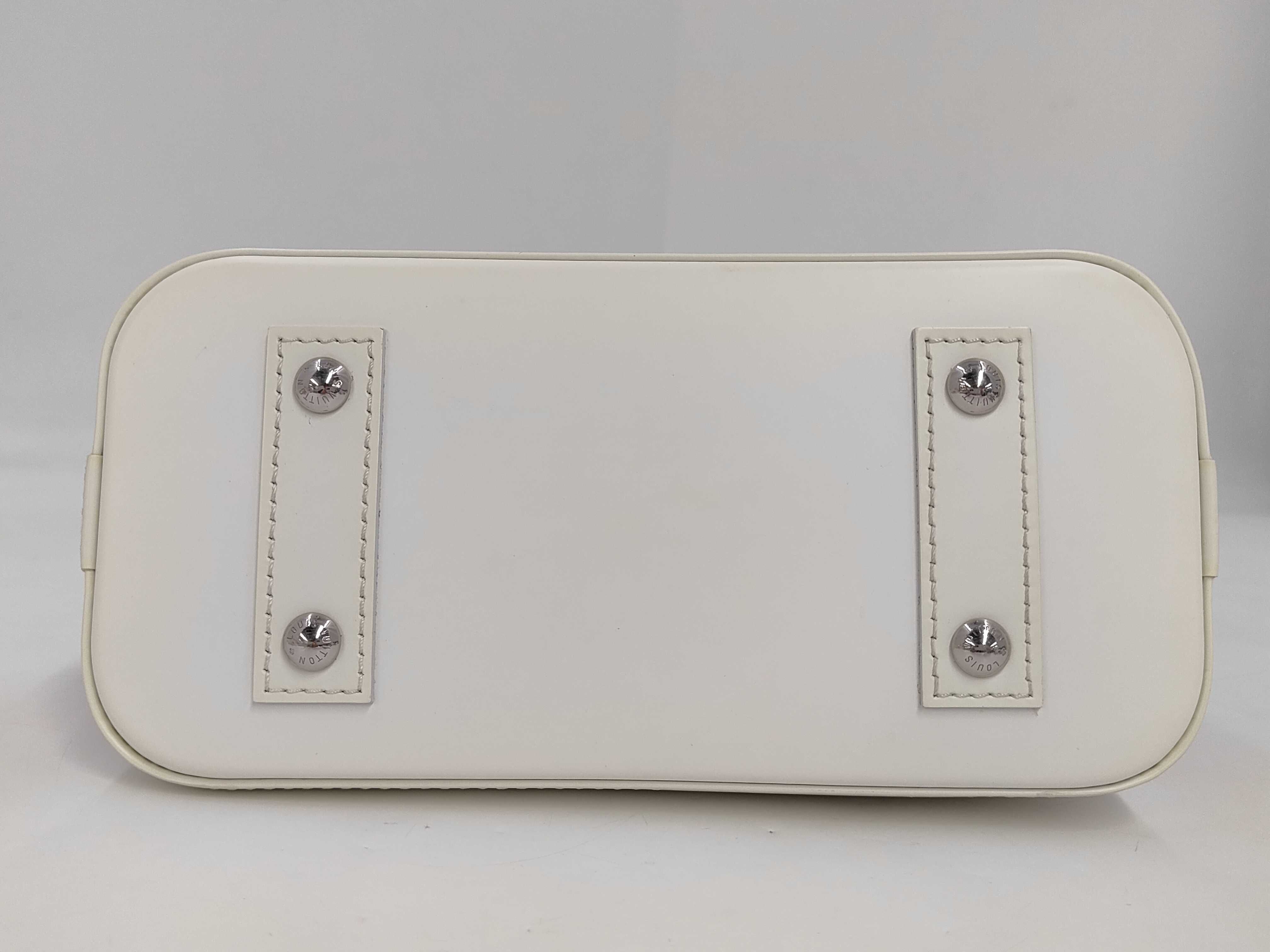 LV x YK Alma BB M21712 White x Red Handbag — view 3