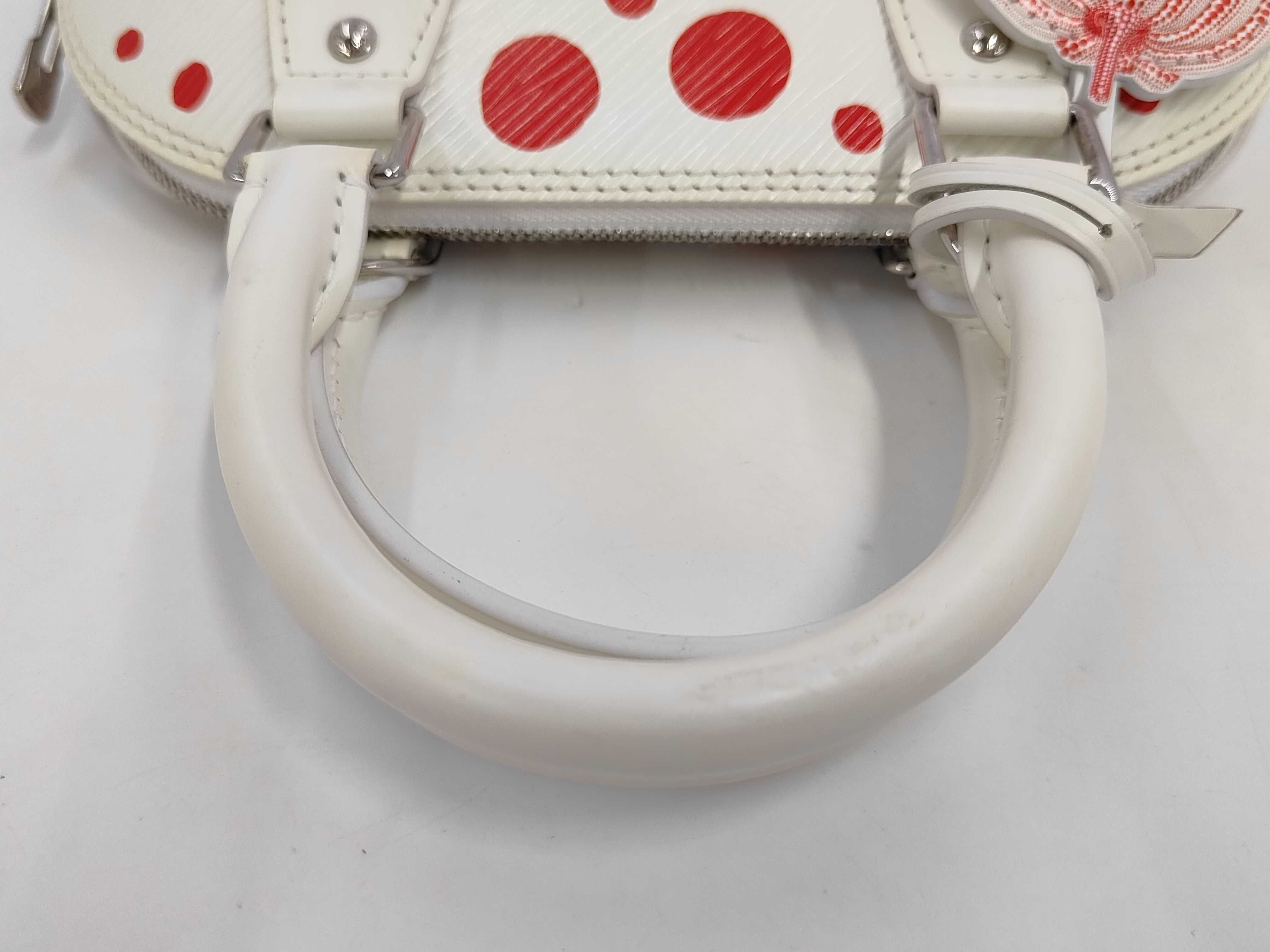 LV x YK Alma BB M21712 White x Red Handbag — view 5