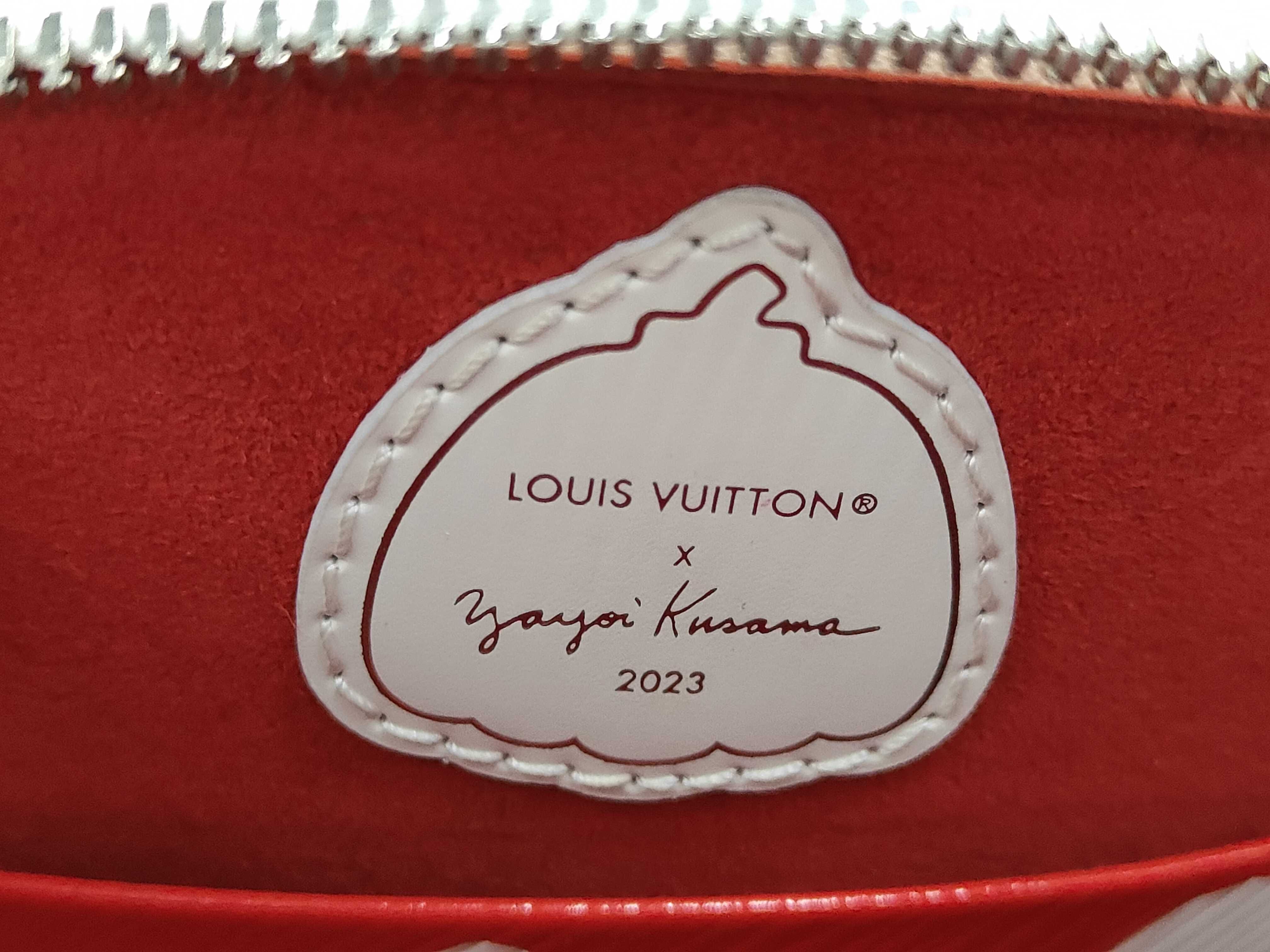 LV x YK Alma BB M21712 White x Red Handbag — view 9