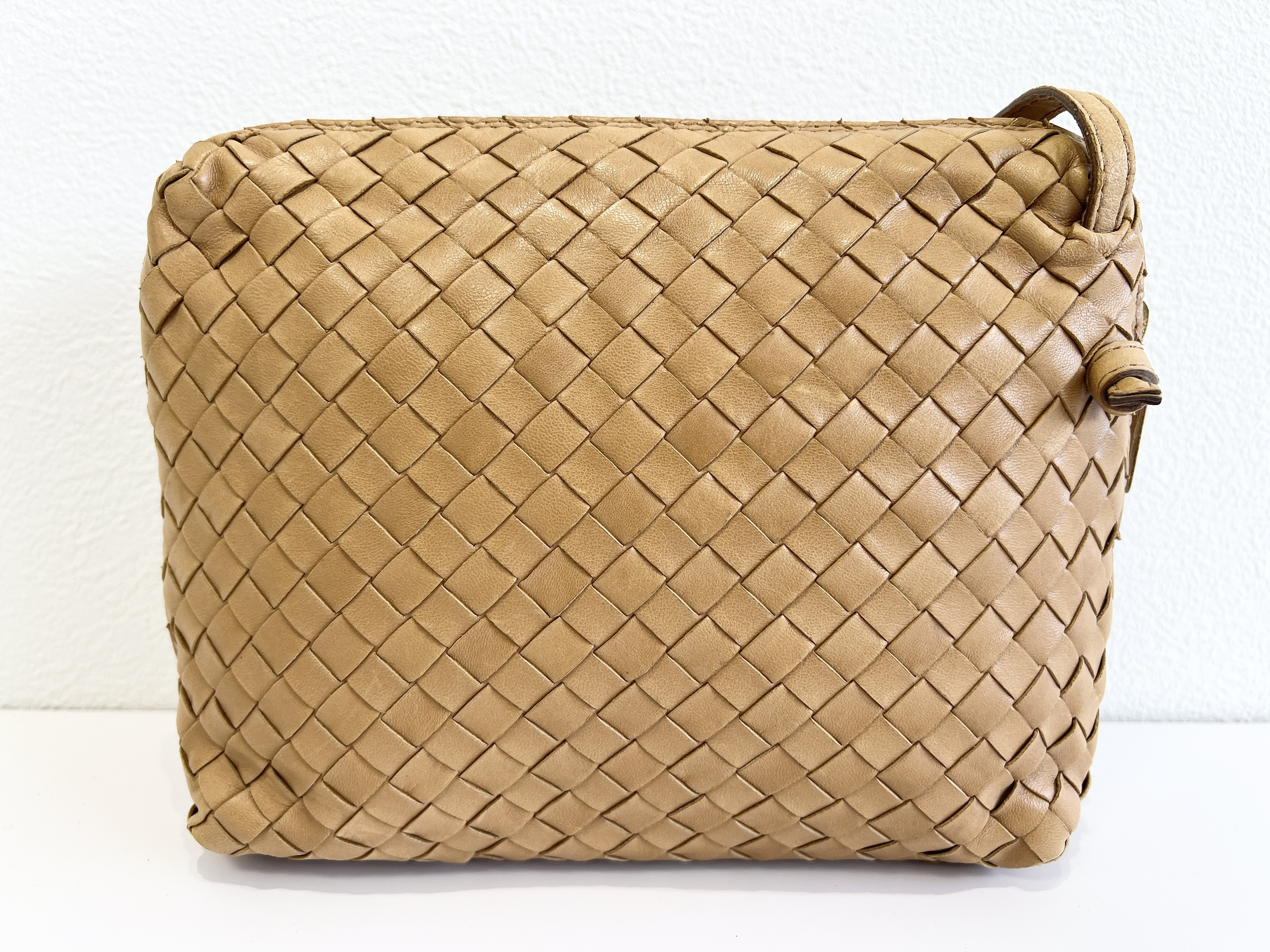 Intrecciato Leather One Shoulder Bag — view 2