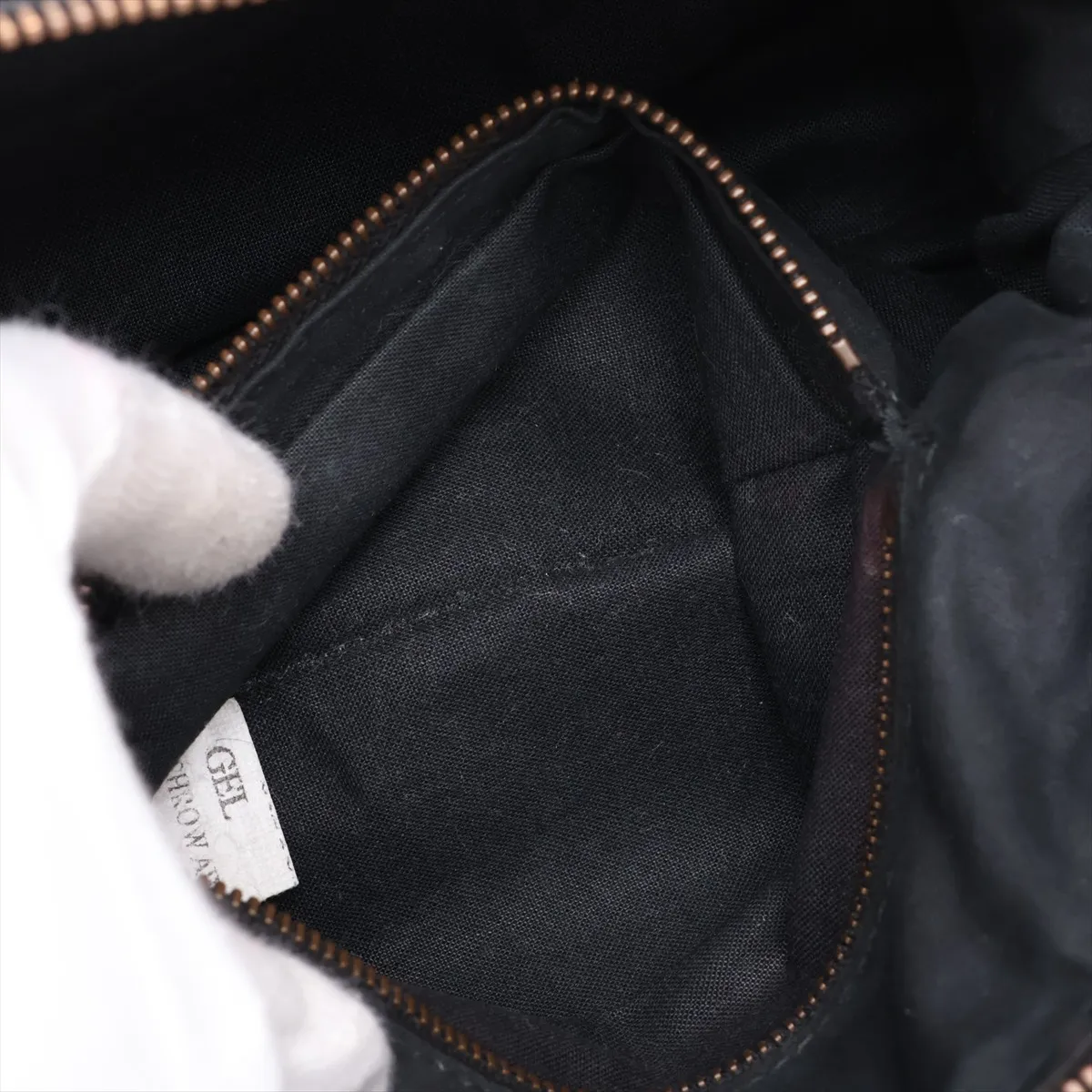 The First Leather 2-Way Handbag, Black, 103208, with Mirror — view 9