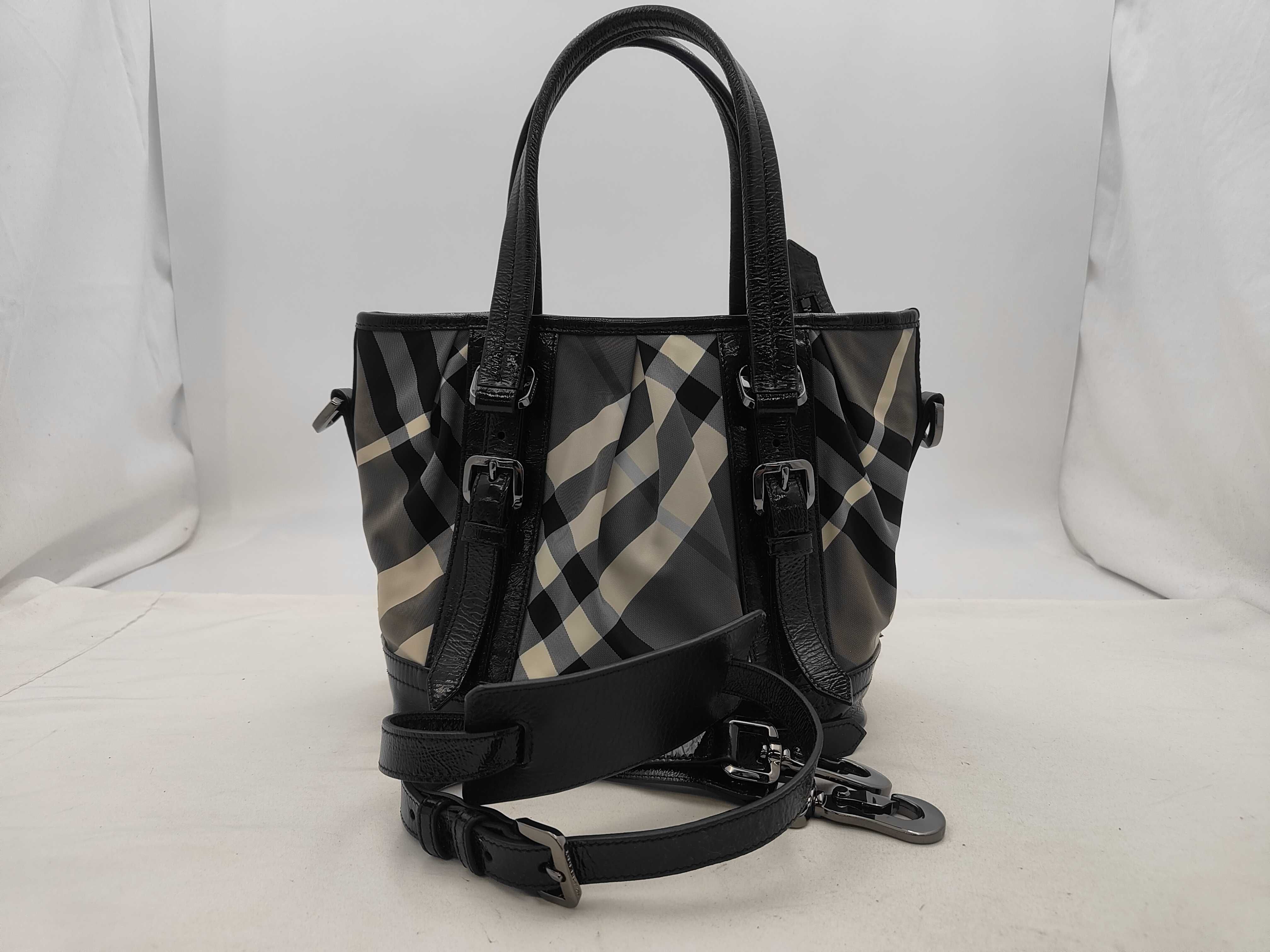 Check Pattern Black x Gray 2-Way Tote Bag