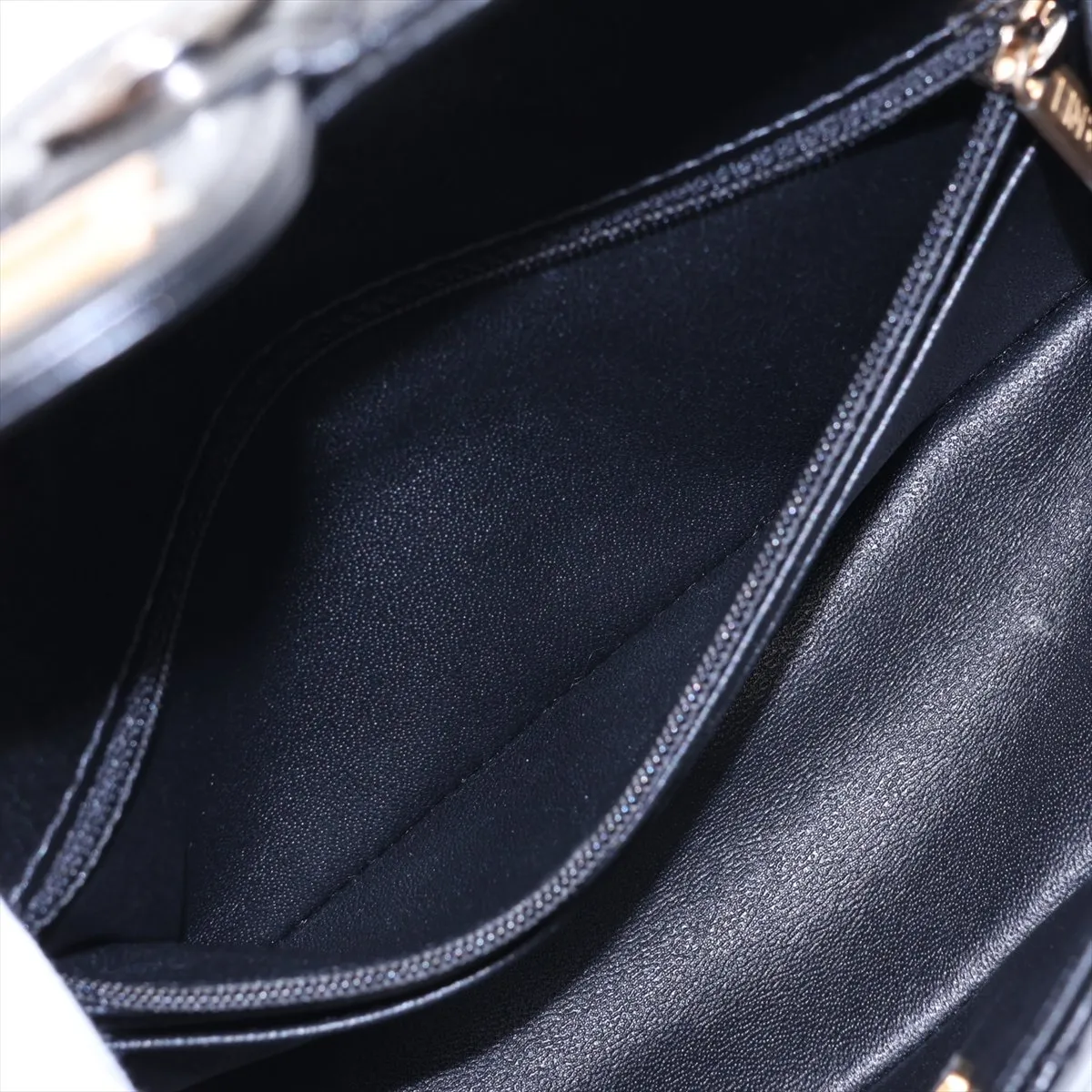 [Individually packaged] Chanel Matelassé 2.55 Mini Leather Single Flap Double Chain Bag, Black with Gold Hardware, NA4T7587, Random Plate, AS0874 — view 8