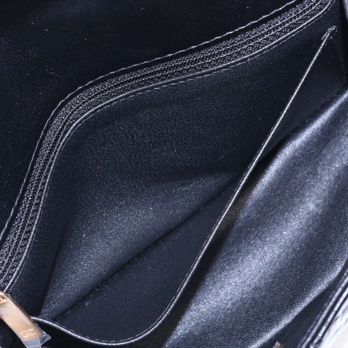 [Individually packaged] Chanel Matelassé 2.55 Mini Leather Single Flap Double Chain Bag, Black with Gold Hardware, NA4T7587, Random Plate, AS0874 — view 9