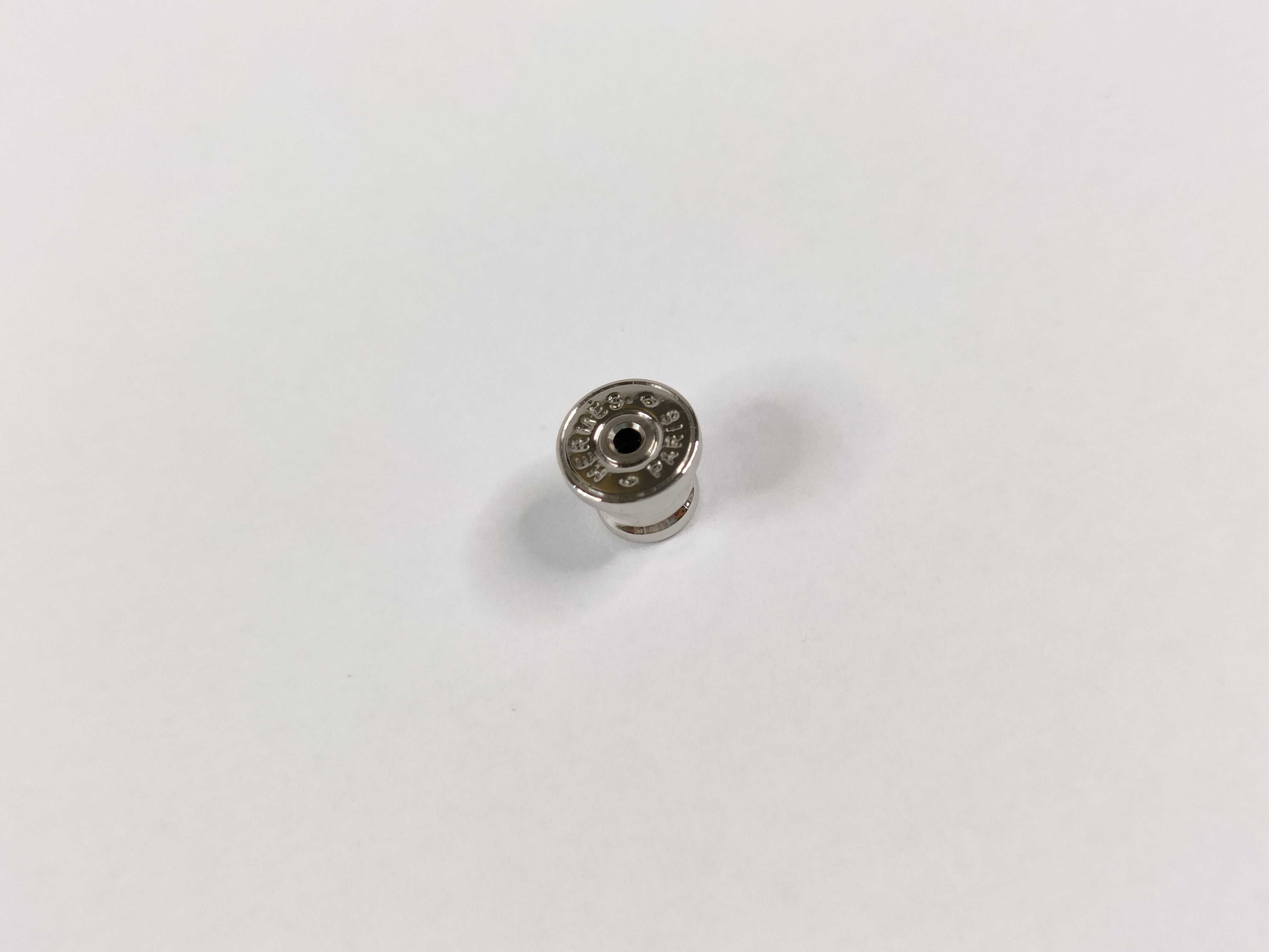 Mini Maillon Earrings, Marron Glacé x Silver Hardware, Unused, Hermes Earrings — view 7