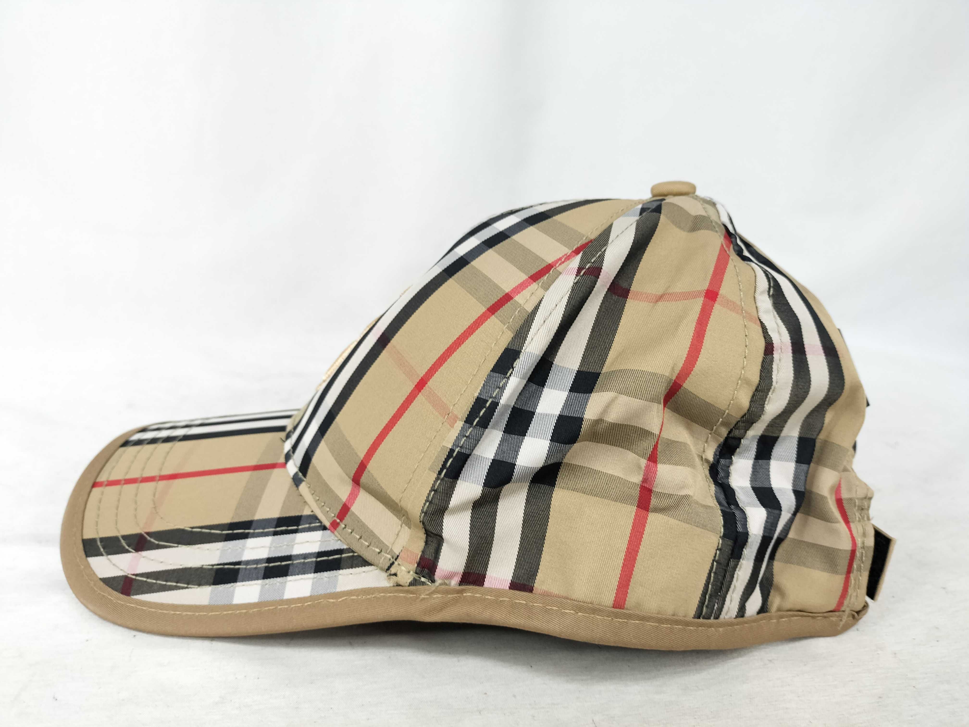 TB logo Nova check cap, beige, and other accessories. — view 2