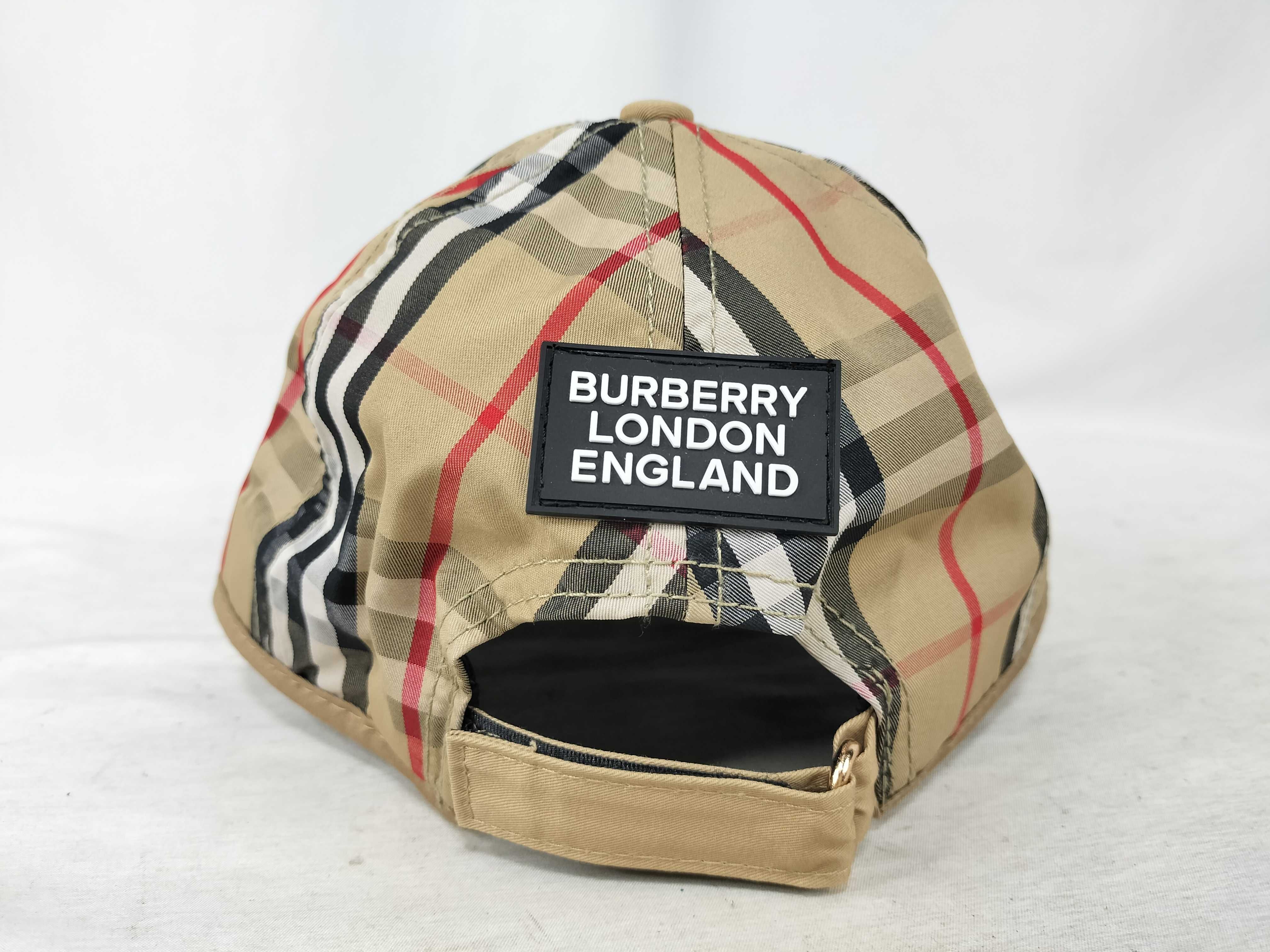 TB logo Nova check cap, beige, and other accessories. — view 3
