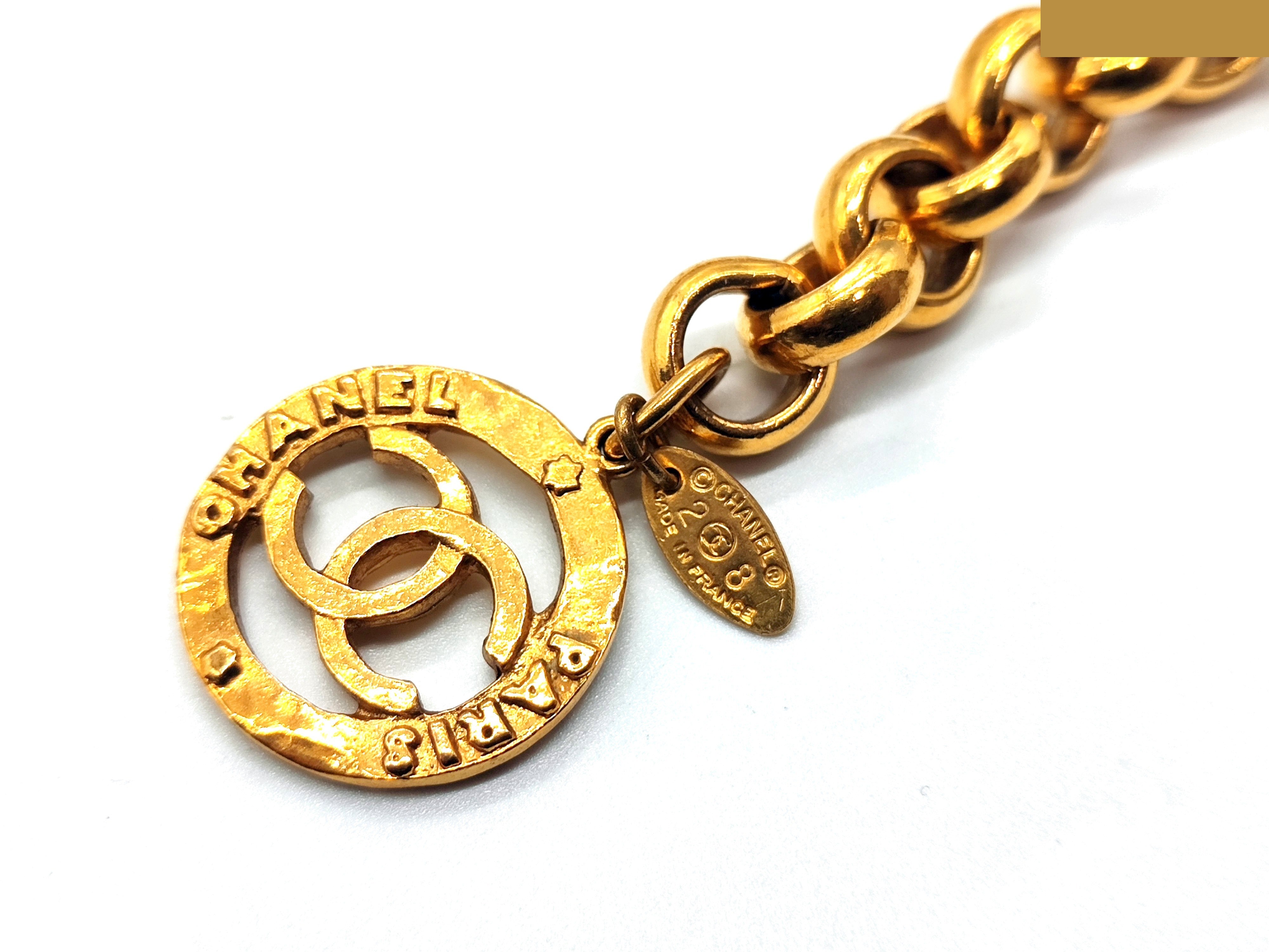 Double Coco Mark Chain Belt, Size 28, Total Length: Approx. 104cm — view 3