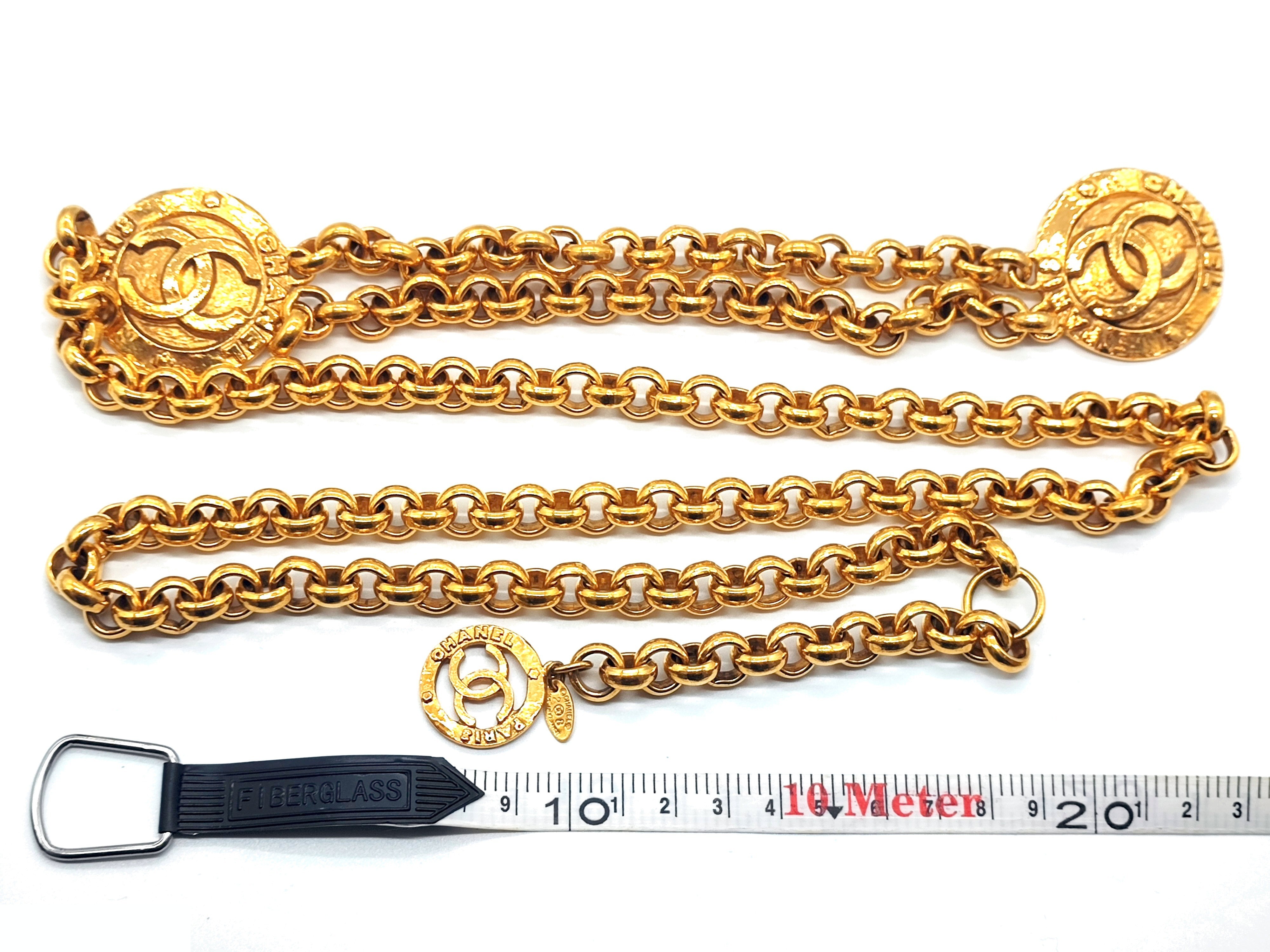 Double Coco Mark Chain Belt, Size 28, Total Length: Approx. 104cm — view 5