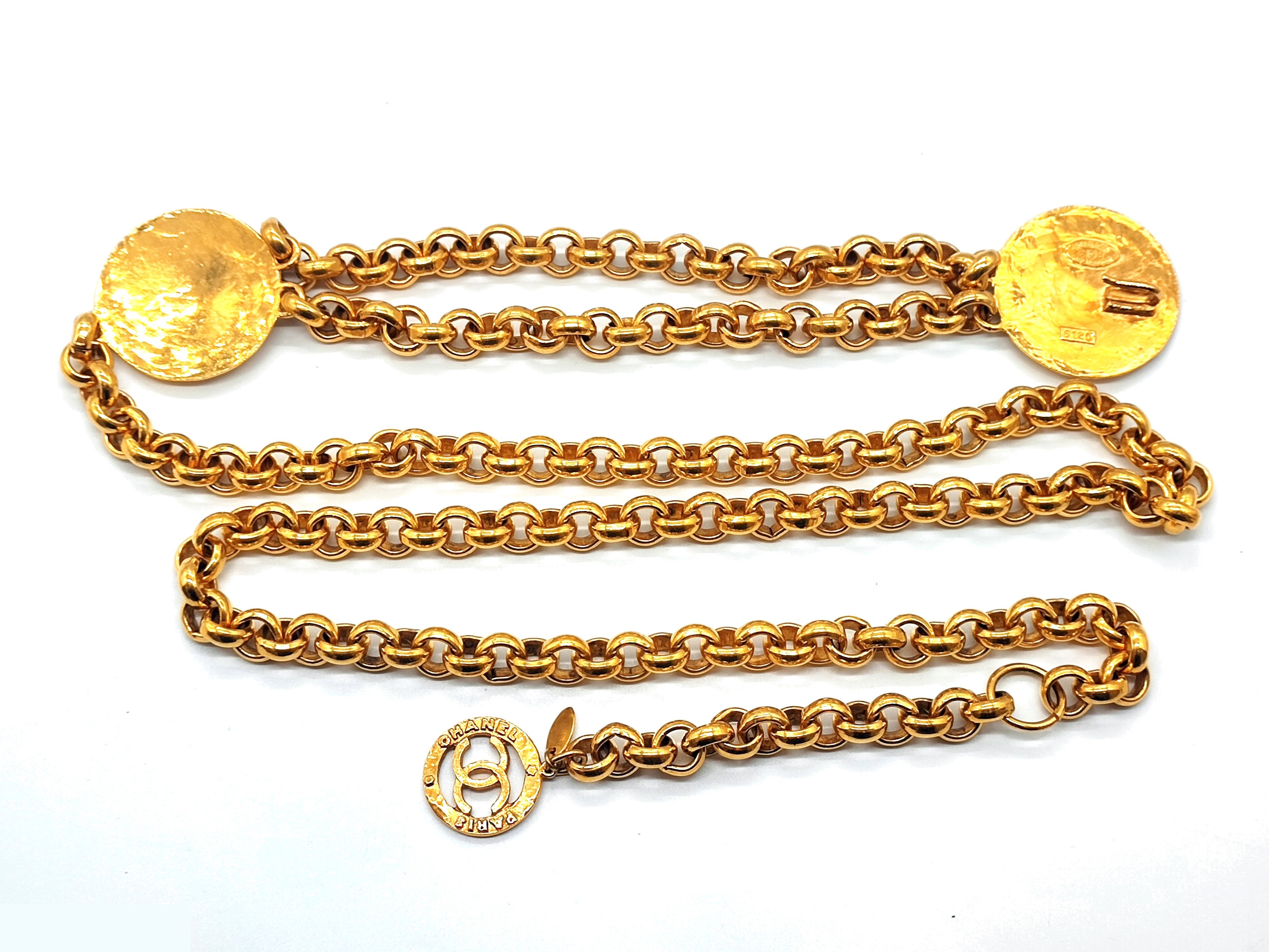 Double Coco Mark Chain Belt, Size 28, Total Length: Approx. 104cm — view 8