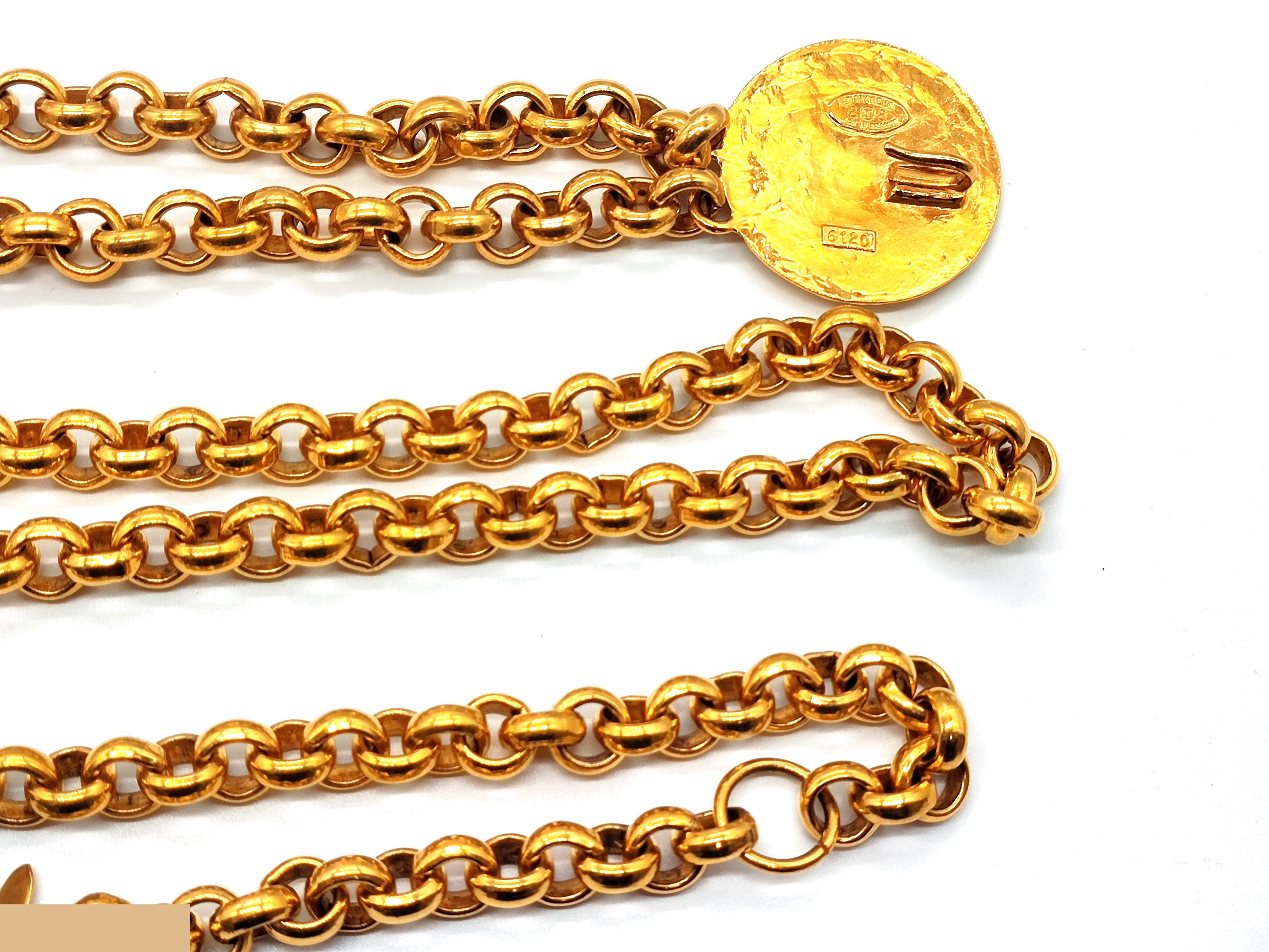 Double Coco Mark Chain Belt, Size 28, Total Length: Approx. 104cm — view 10