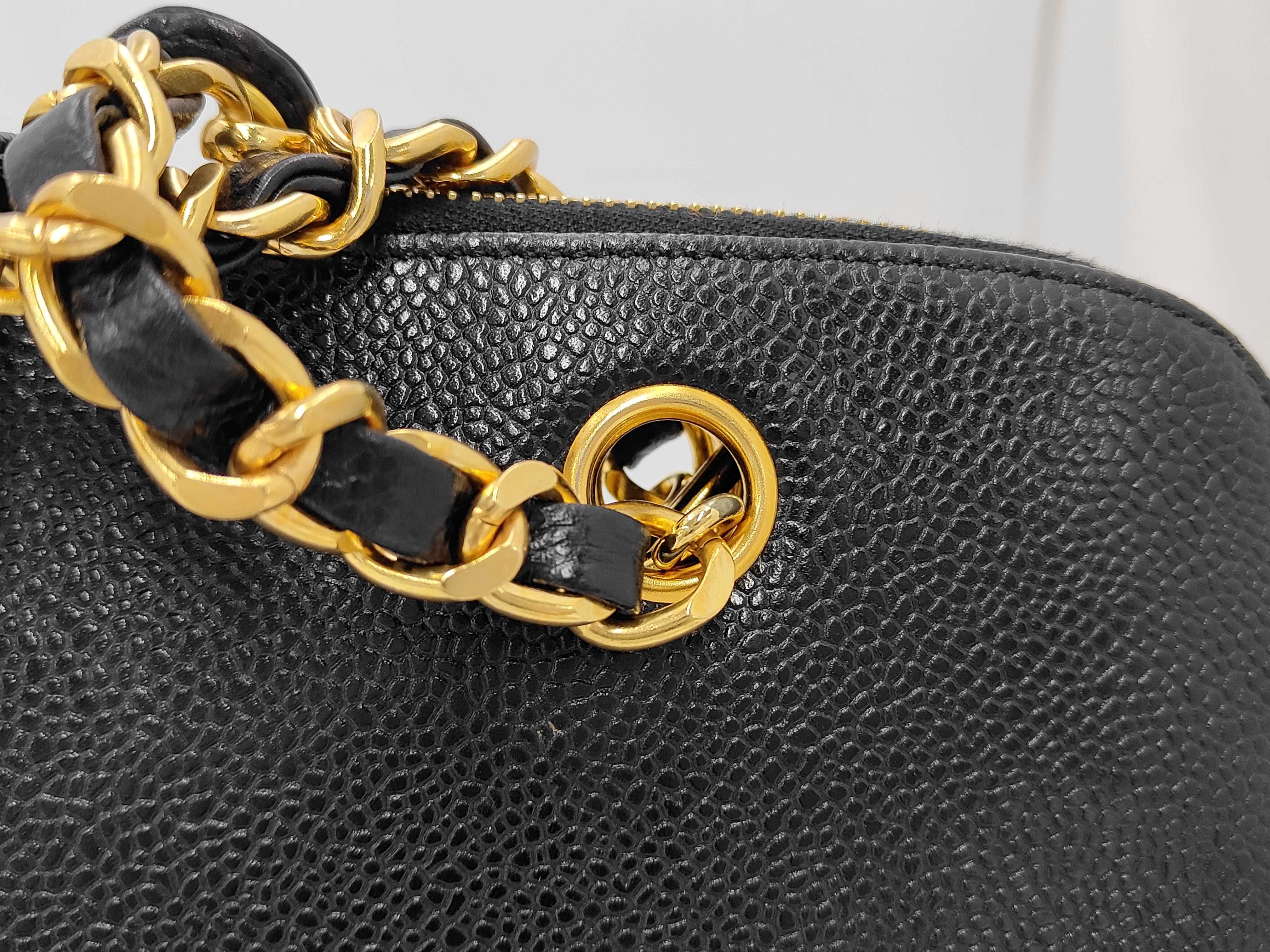Caviar Turnlock Chain Shoulder Bag — view 3