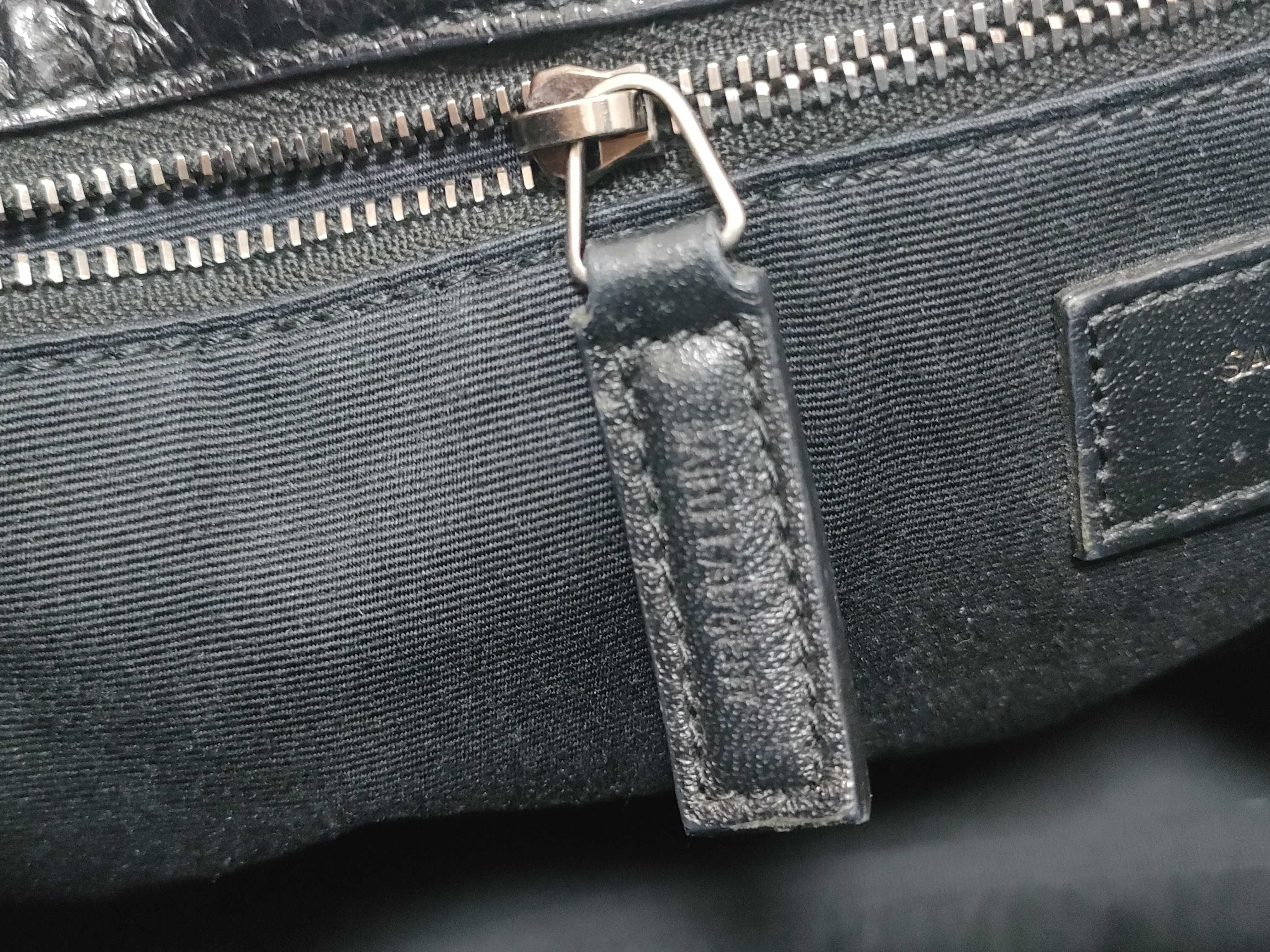 ID- Paris Niki Cowskin Chain Shoulder Bag Black — view 13
