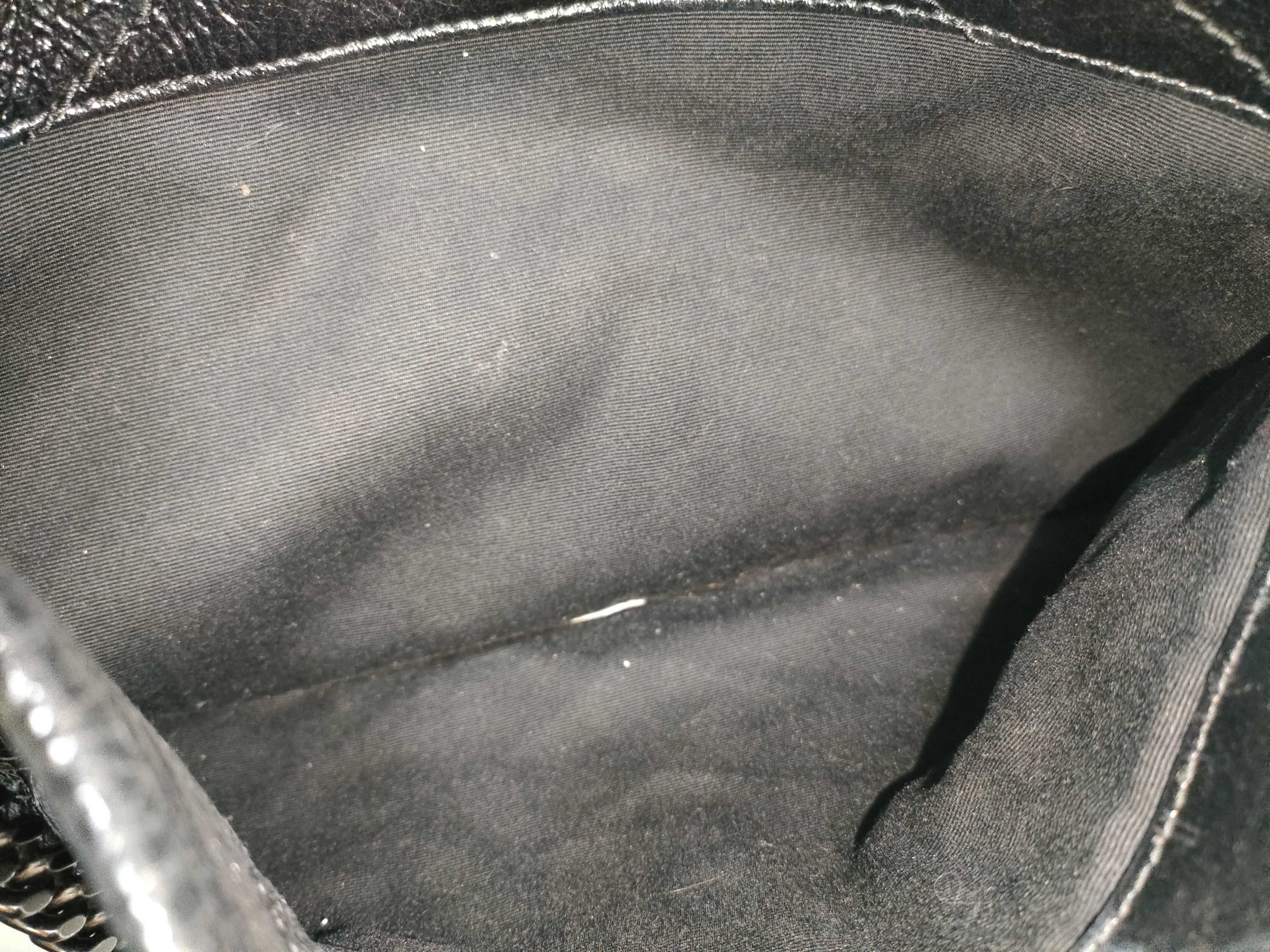 ID- Paris Niki Cowskin Chain Shoulder Bag Black — view 15