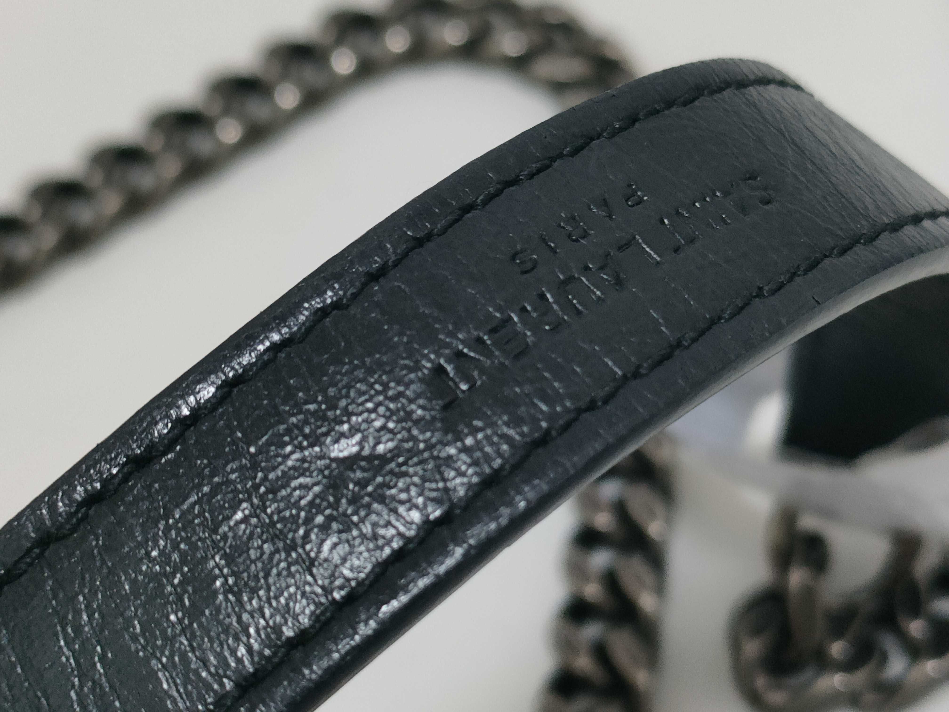 ID- Paris Niki Cowskin Chain Shoulder Bag Black — view 4