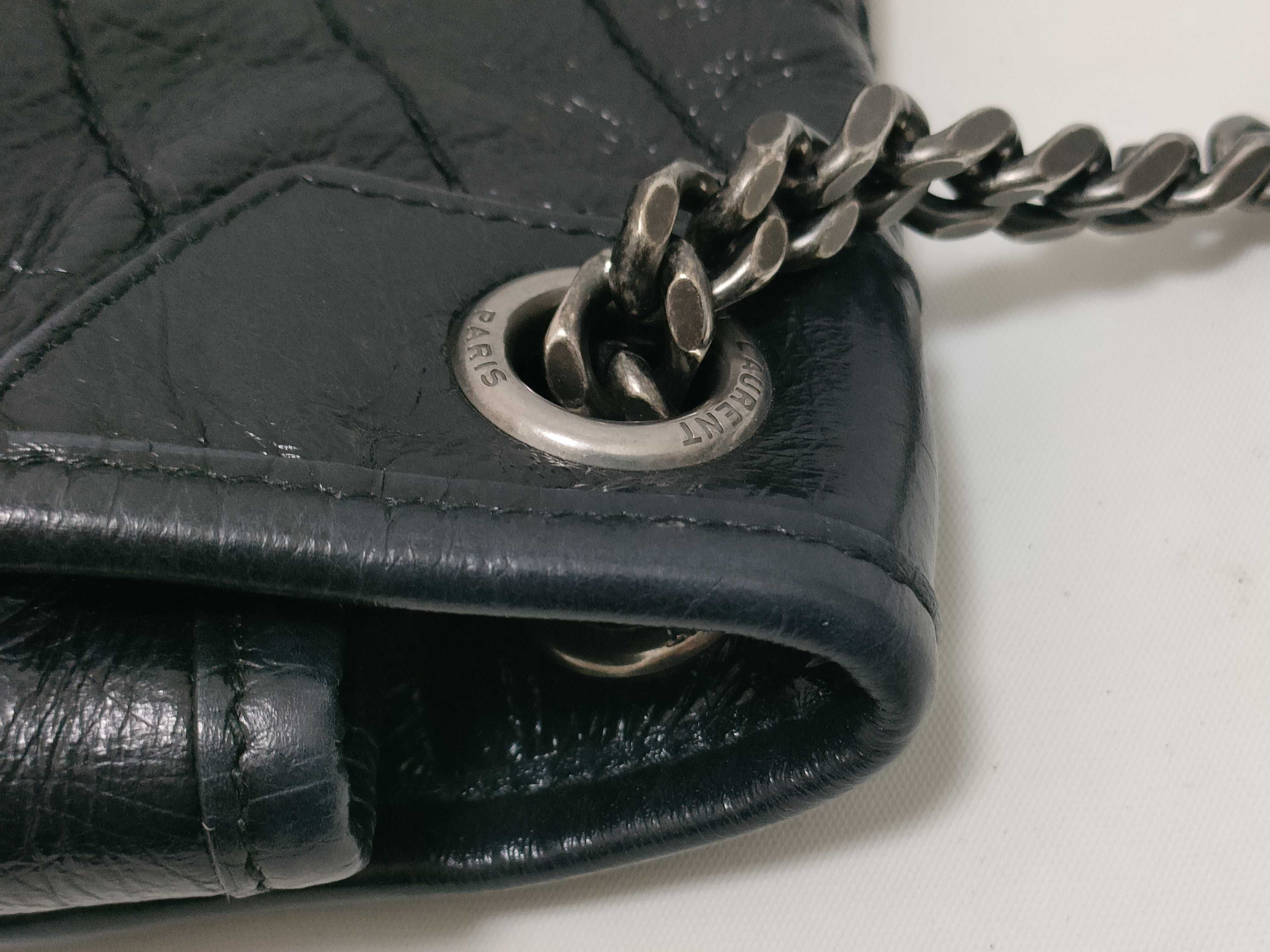 ID- Paris Niki Cowskin Chain Shoulder Bag Black — view 5
