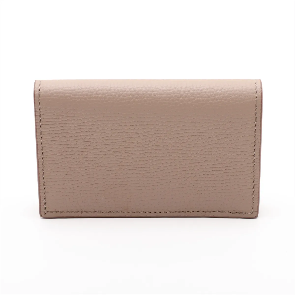 Anagram Leather Card Case Beige — view 2