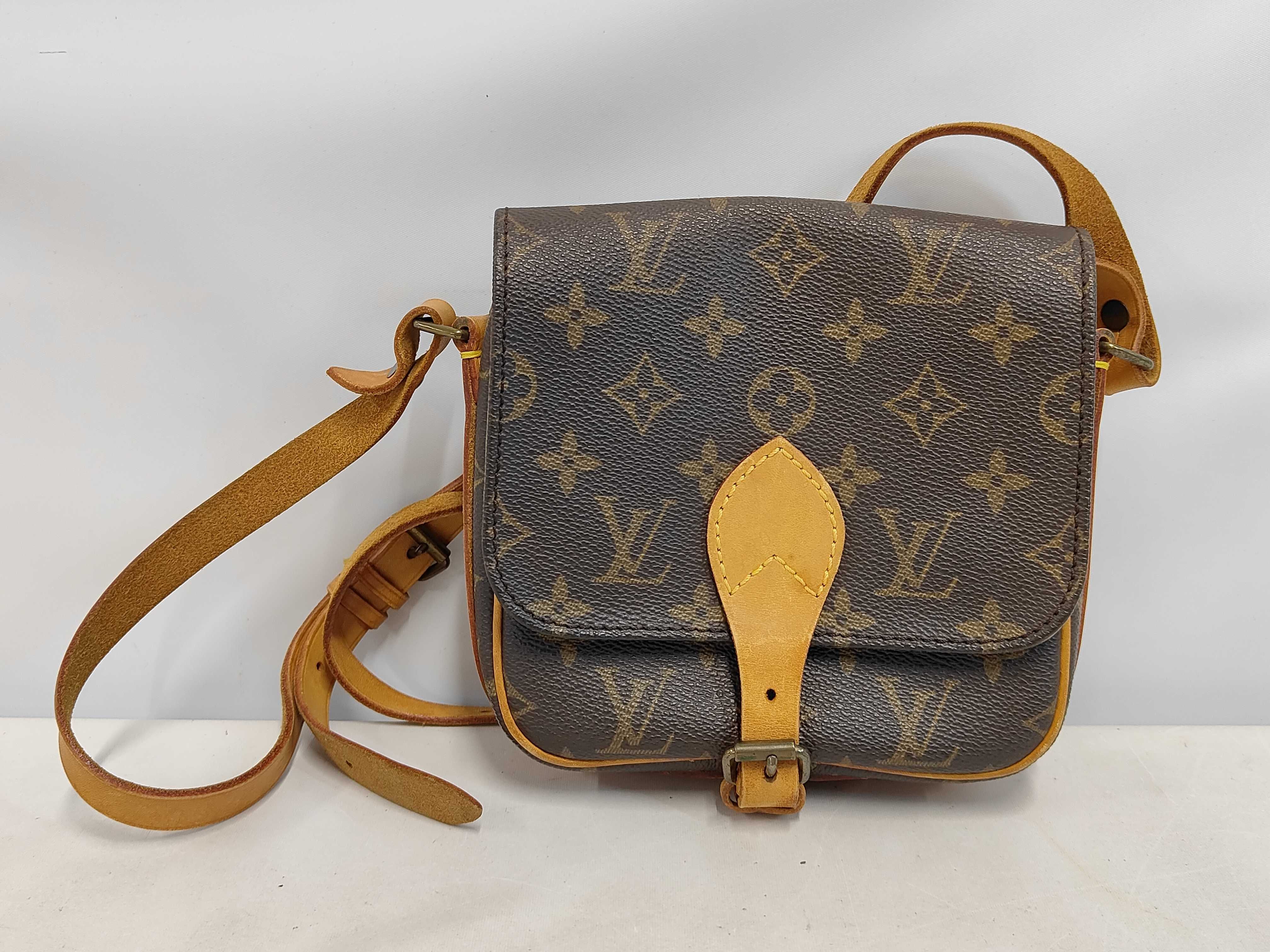 bag, Louis Vuitton Monogram M51254 Mini Cartouchiere 1980s shoulder bag.