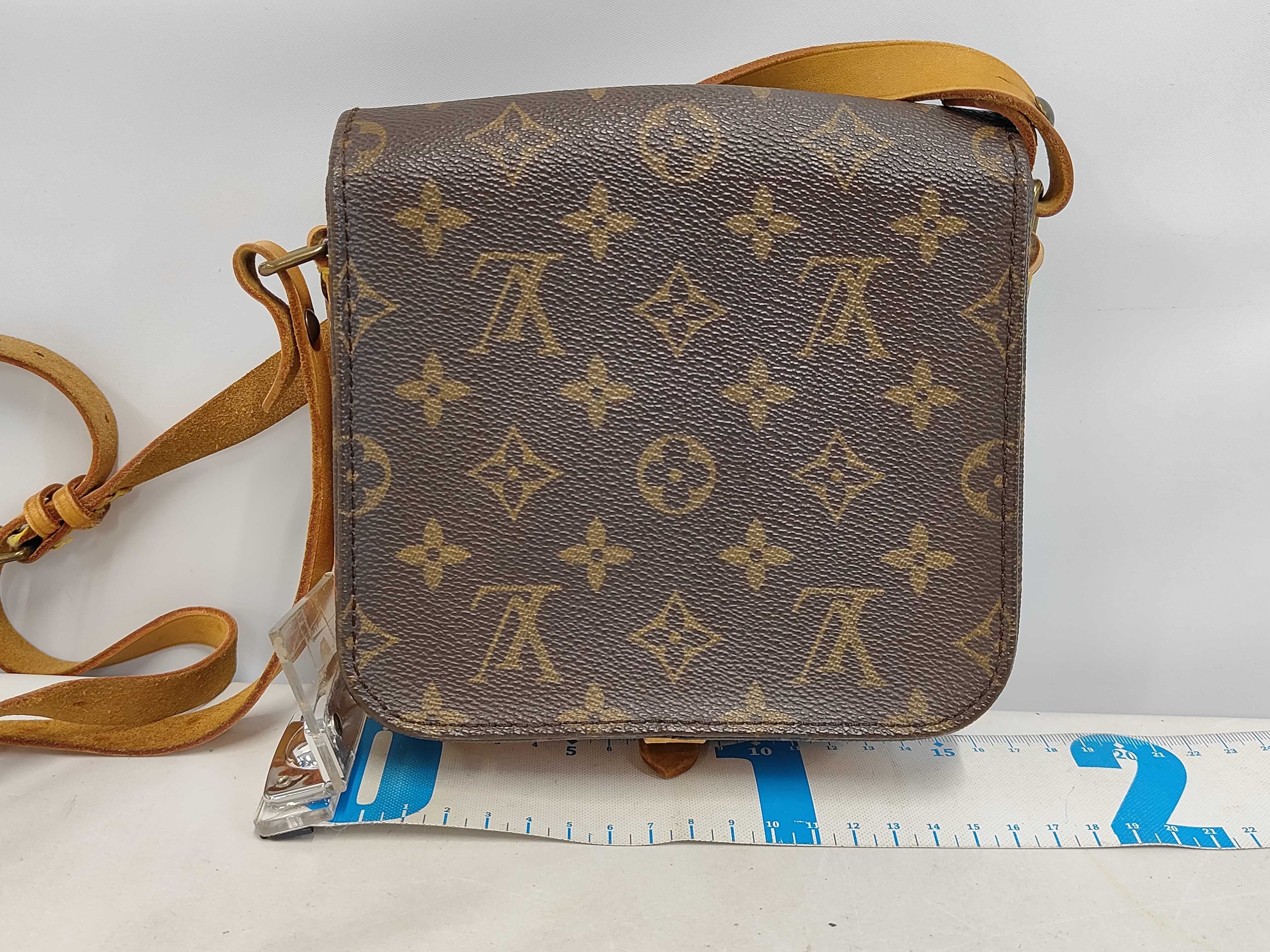 bag, Louis Vuitton Monogram M51254 Mini Cartouchiere 1980s shoulder bag. — view 2