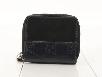 Guccissima (bag) coin case, navy
