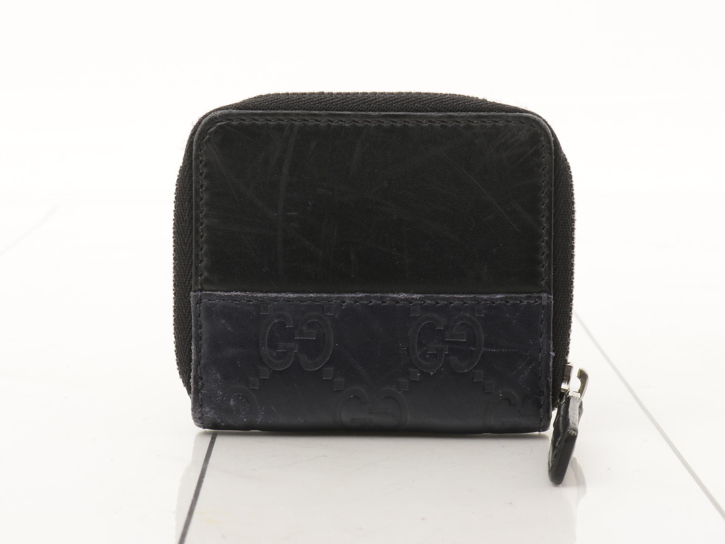 Guccissima (bag) coin case, navy — view 2
