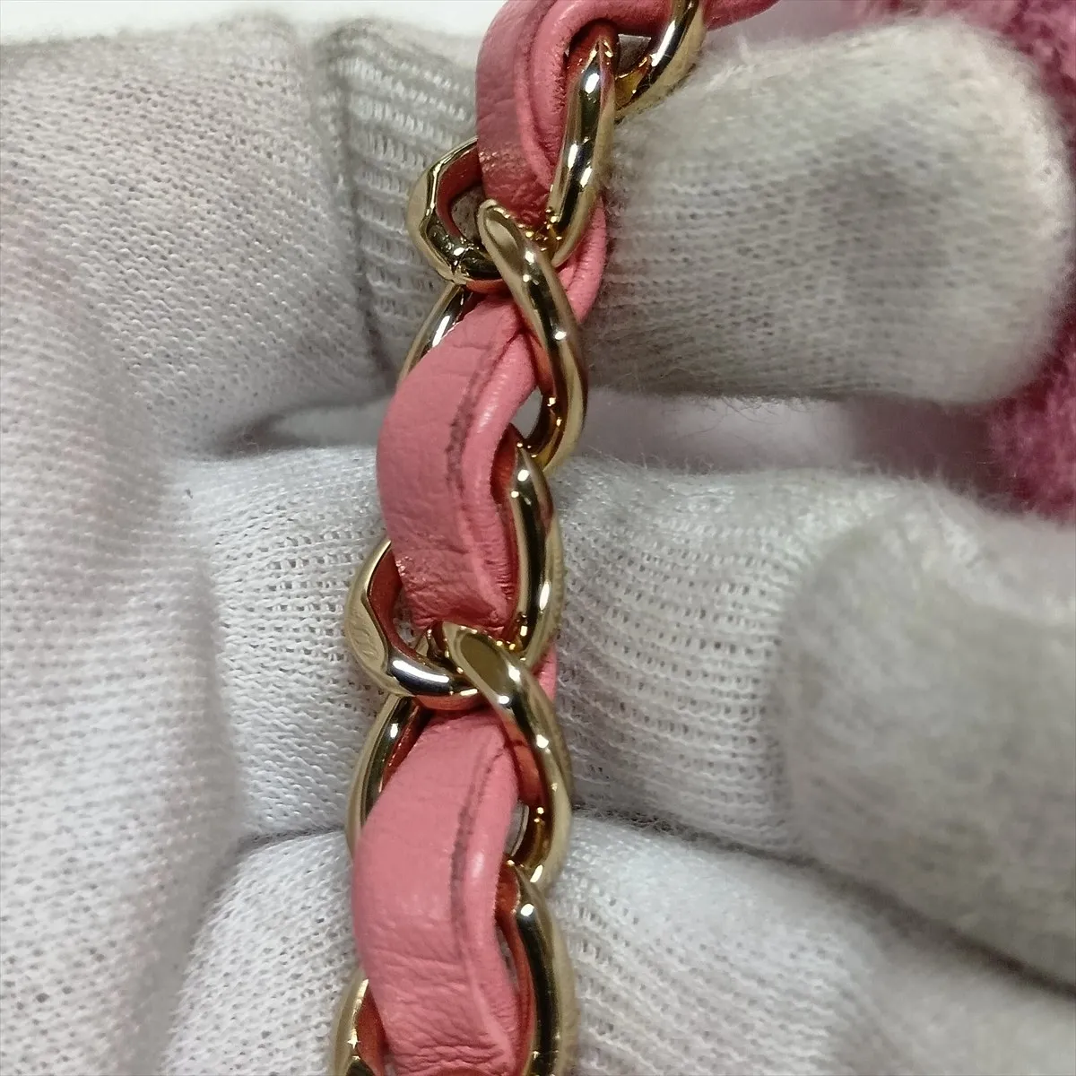 [Individually packaged] Chanel Mini Matelassé 20 Tweed Single Flap Single Chain Bag, Pink with Gold Hardware, UA956XX3, Random Plate, A69900 — view 13