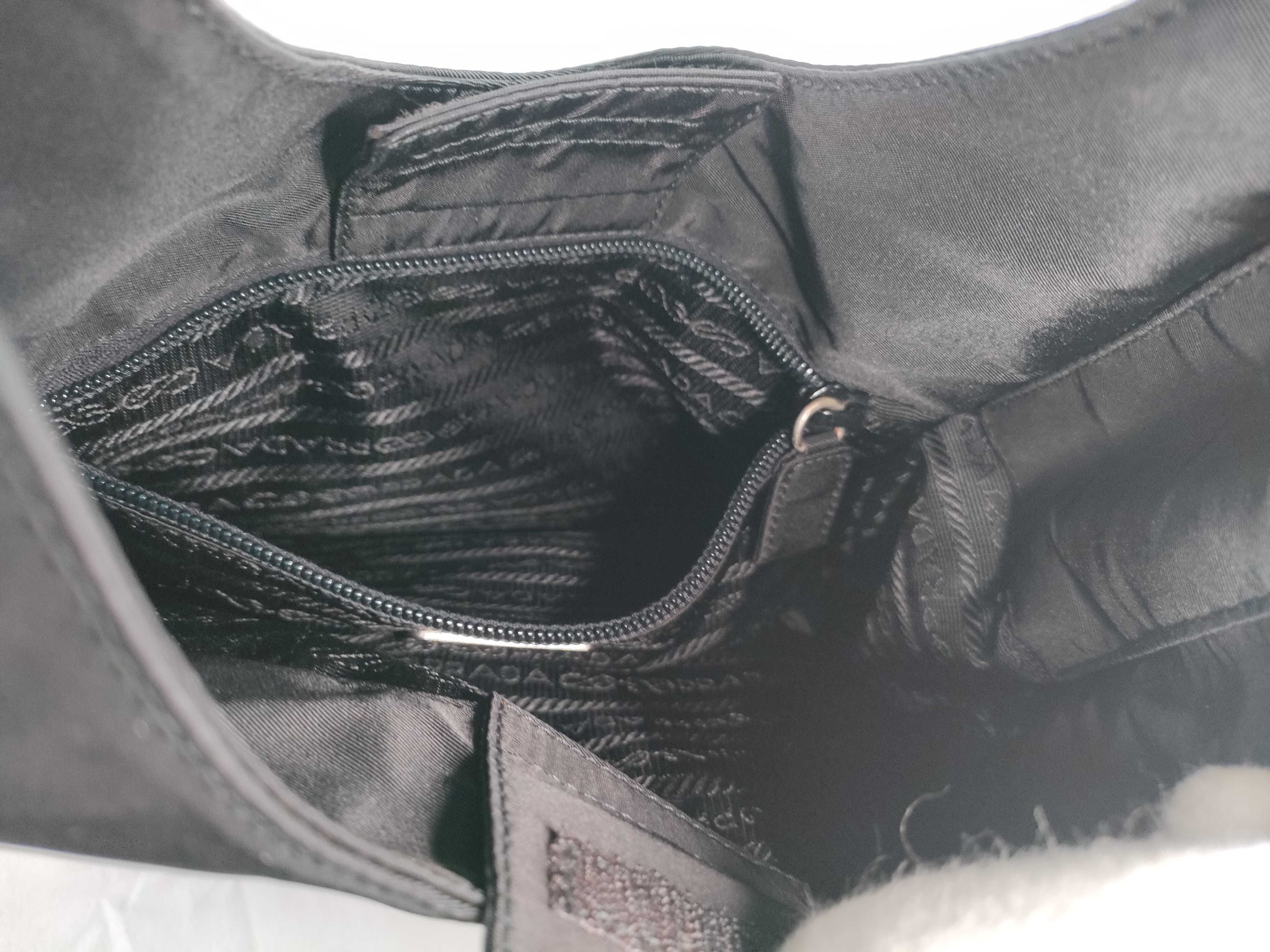 Nylon One-Shoulder Bag, Black Shoulder Bag — view 11