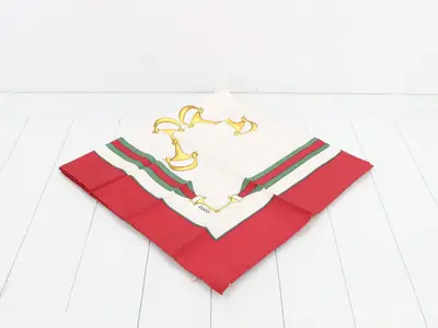 Horsebit Silk Scarf (Large)