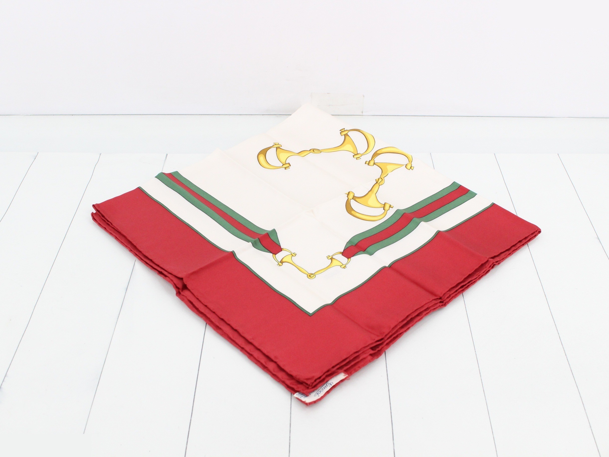 Horsebit Silk Scarf (Large) — view 2
