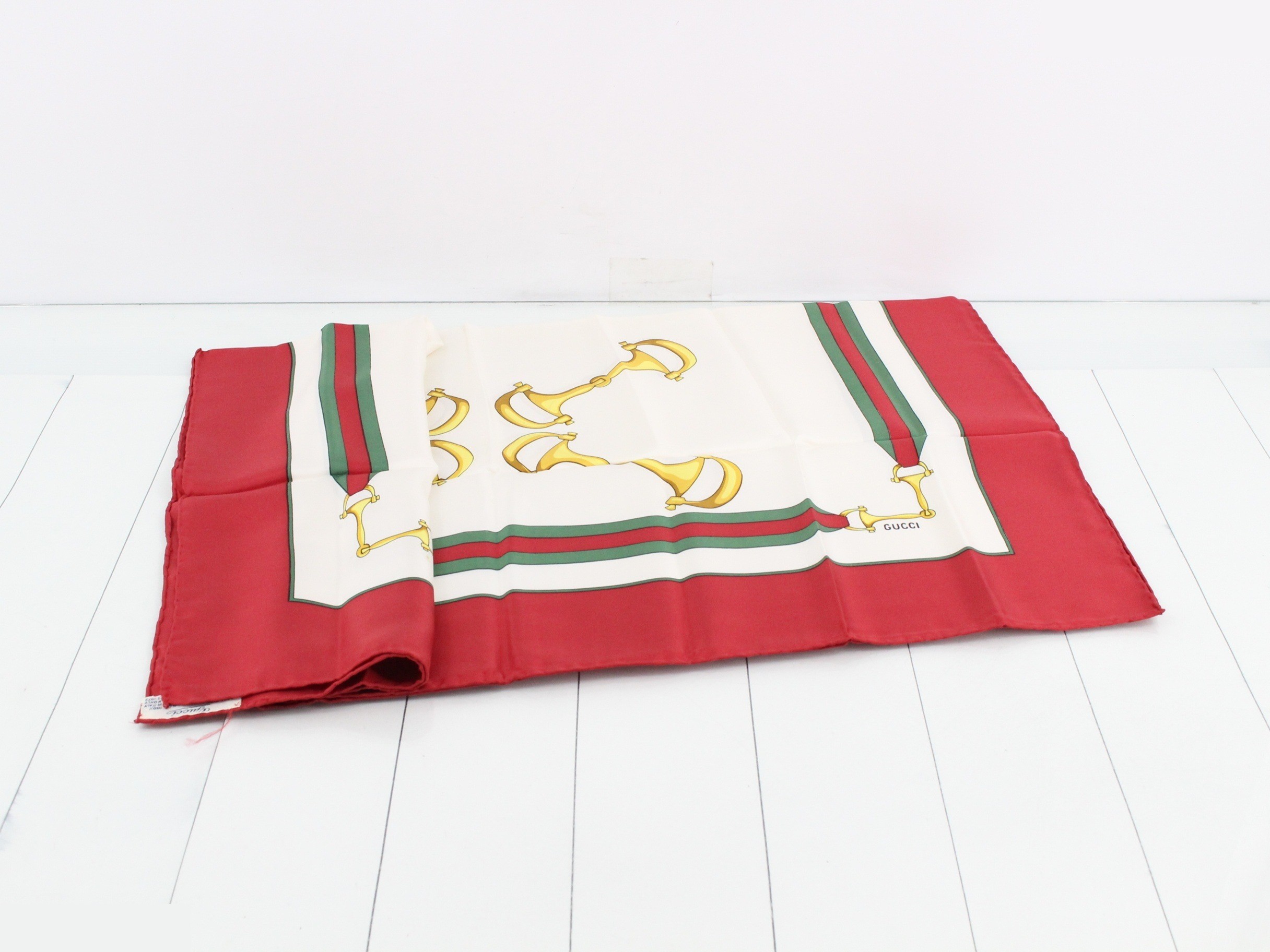 Horsebit Silk Scarf (Large) — view 3