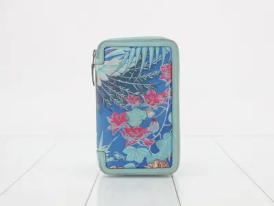Soiecool Blue Atoll x Mykonos Flamingo Party Epsom x Silk X-engraved