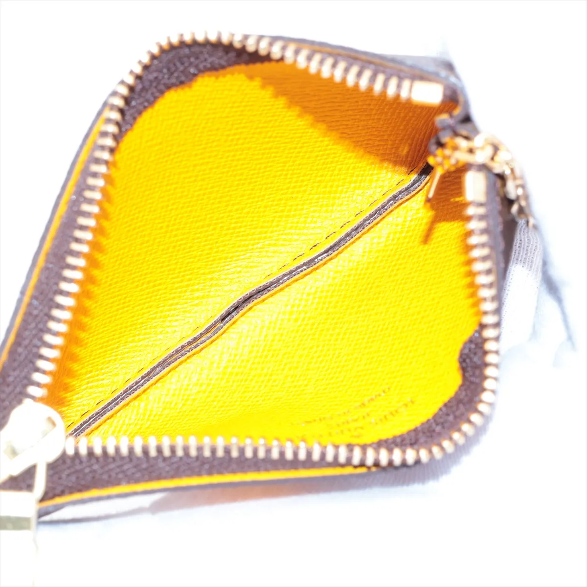 Monogram Groom Pochette Clé CA0096 Jaune Coin Purse — view 3