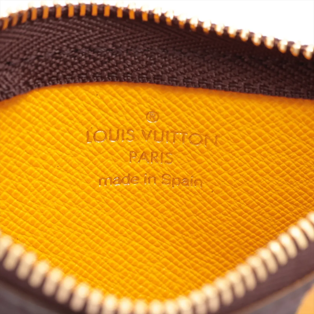 Monogram Groom Pochette Clé CA0096 Jaune Coin Purse — view 4