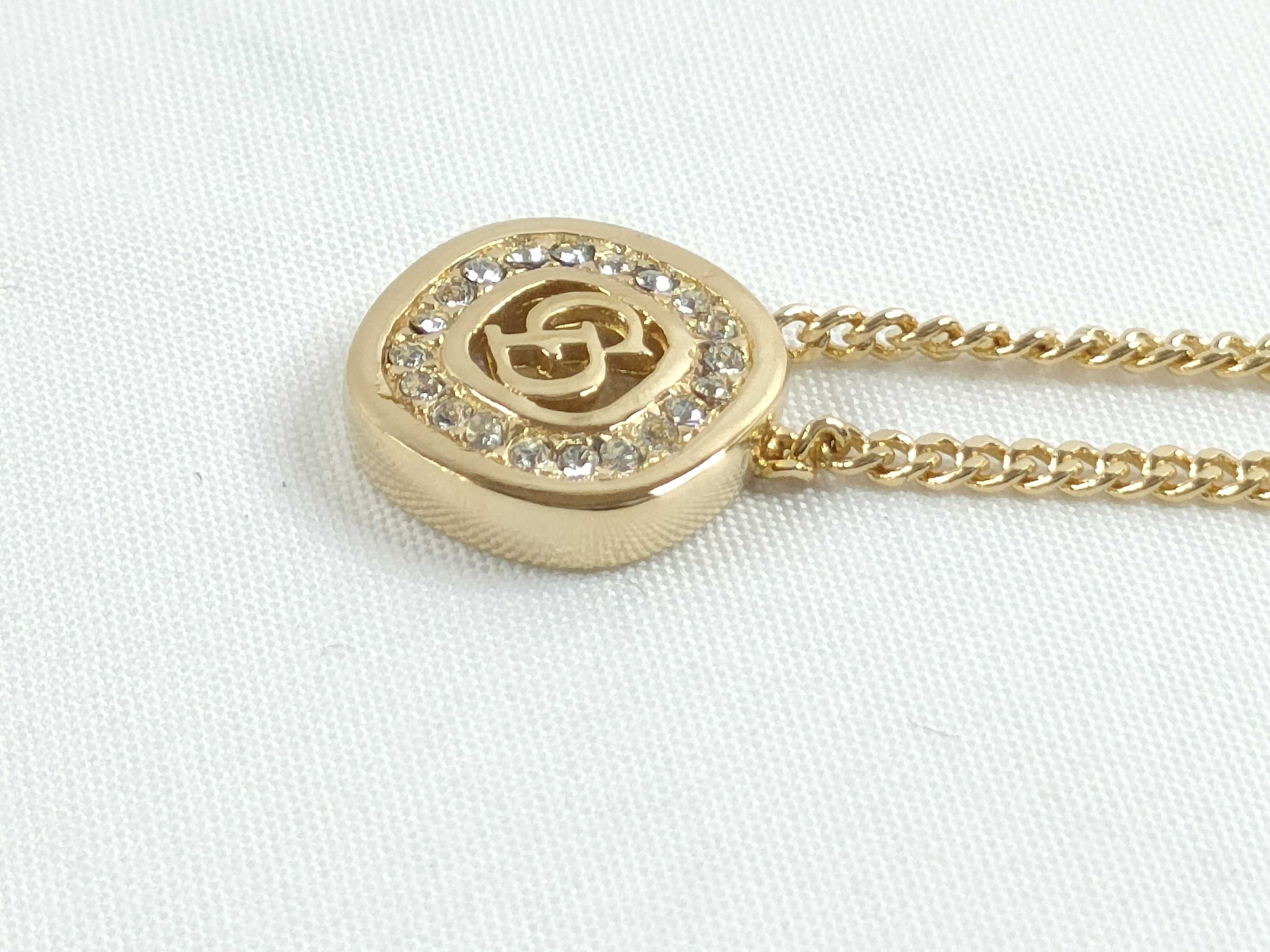CD Rhinestone Necklace — view 3