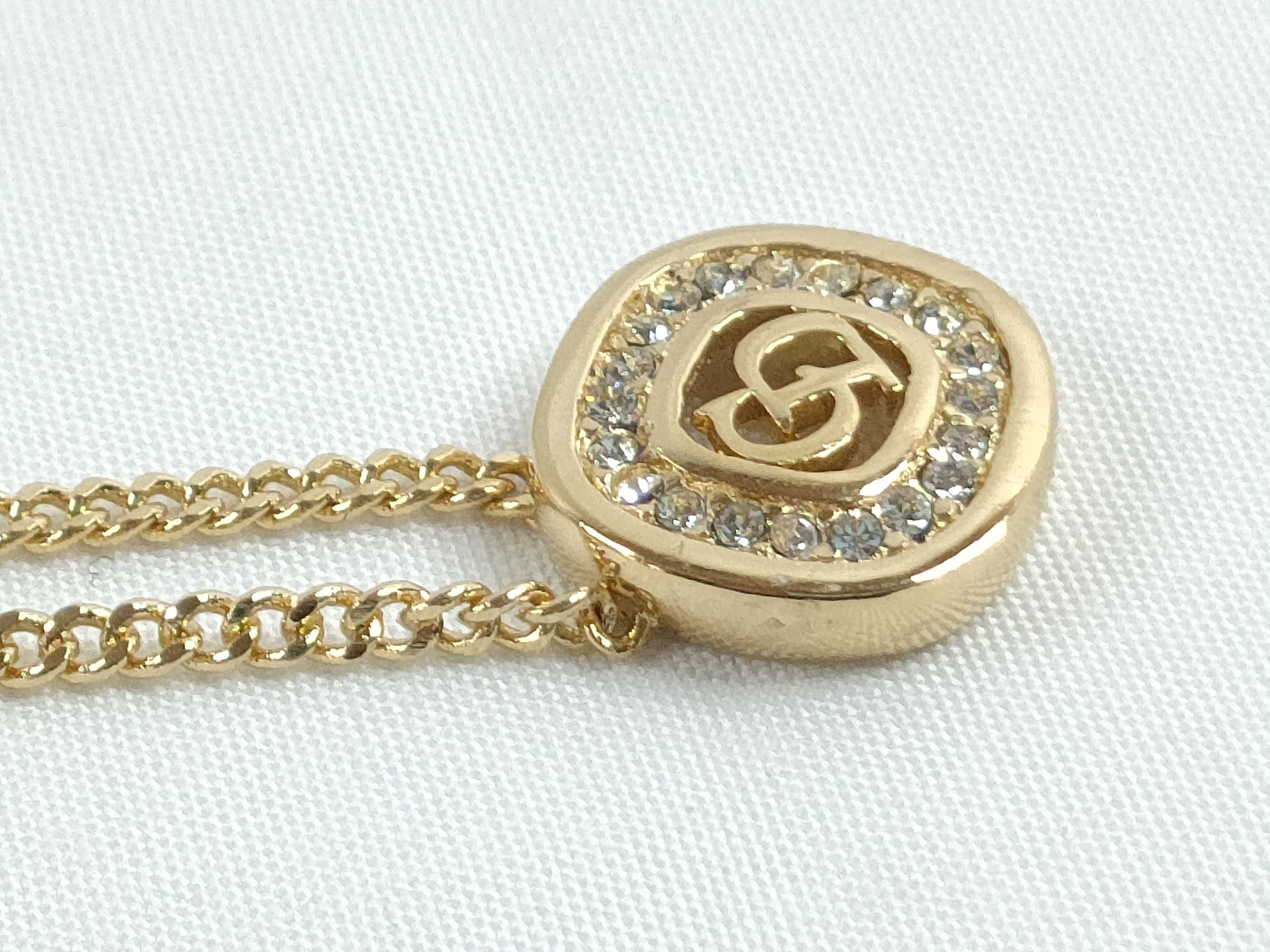 CD Rhinestone Necklace — view 4