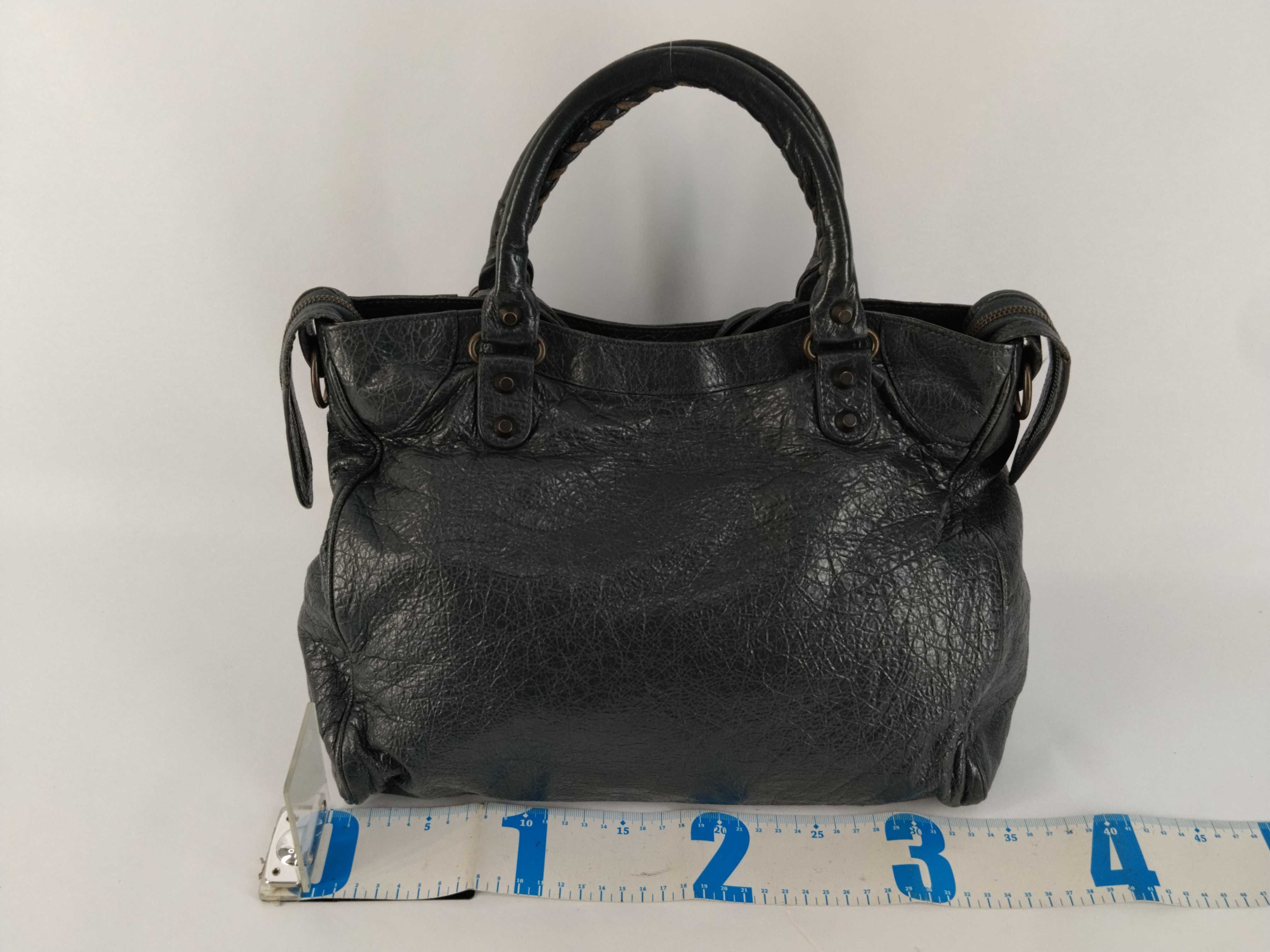 BAG VELO CITY DISTRESS LEATHER BAG WITH STRAP (W/O MIRROR) 235216 Tote Bag — view 2