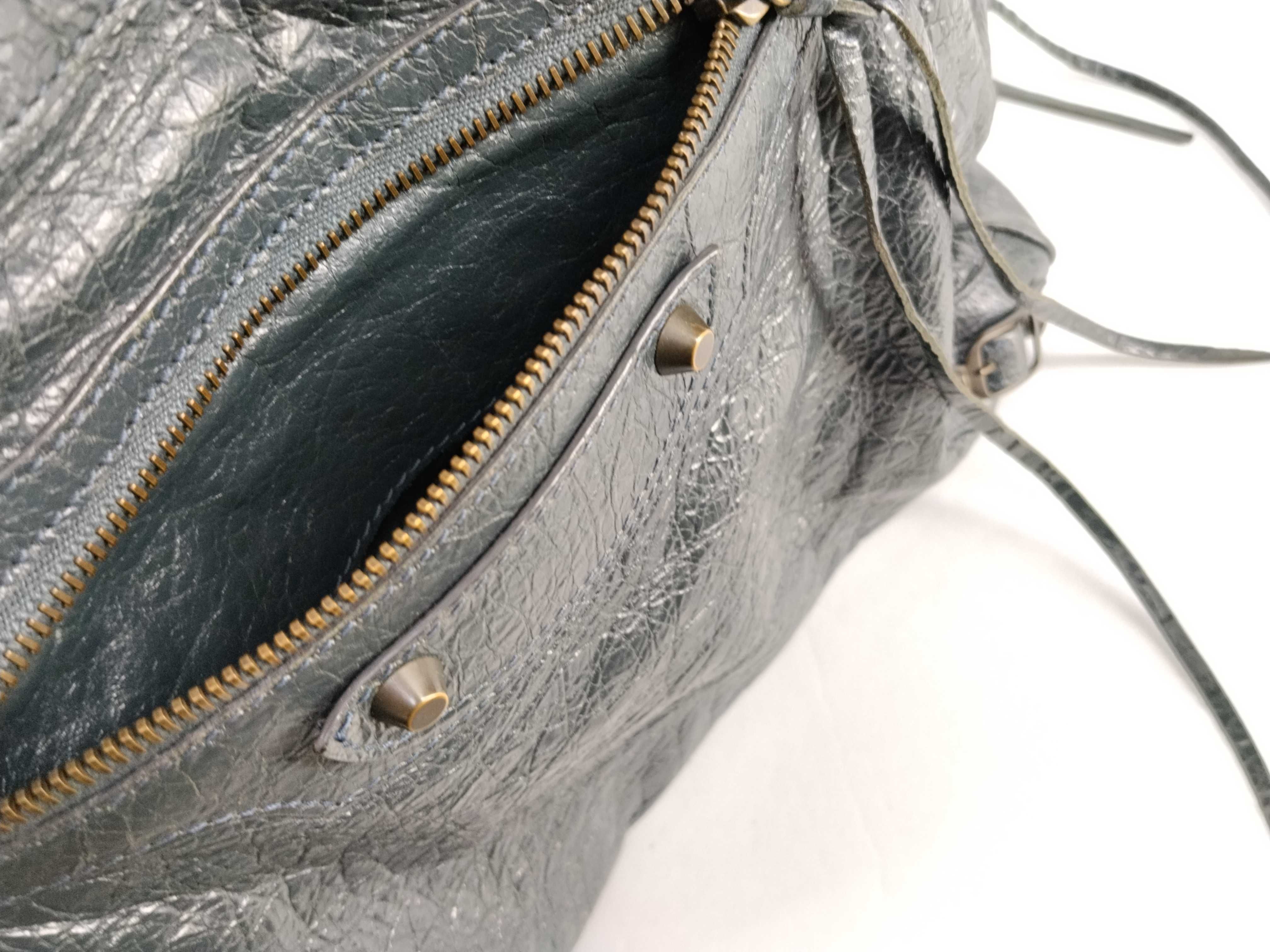 BAG VELO CITY DISTRESS LEATHER BAG WITH STRAP (W/O MIRROR) 235216 Tote Bag — view 13