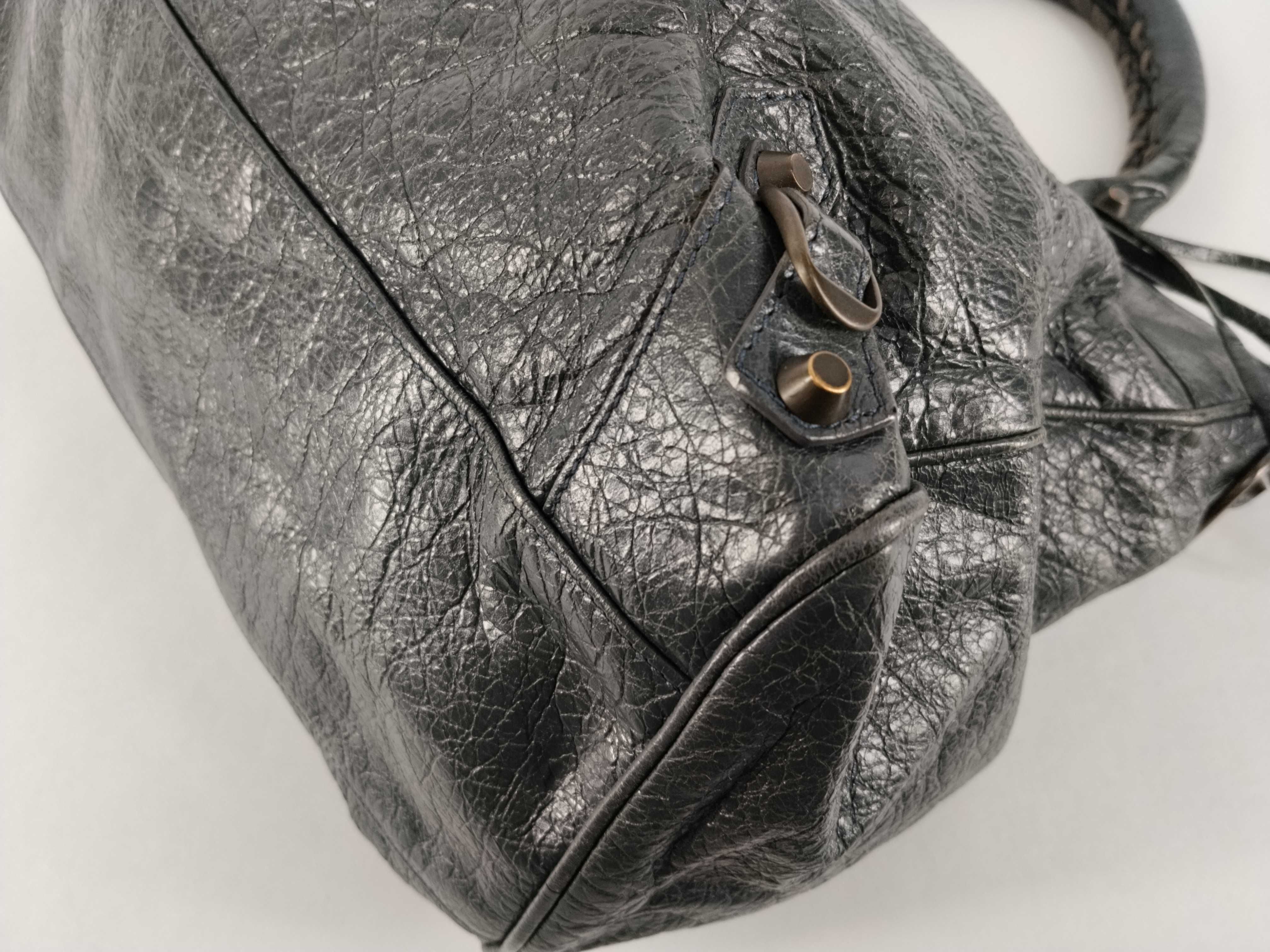BAG VELO CITY DISTRESS LEATHER BAG WITH STRAP (W/O MIRROR) 235216 Tote Bag — view 5