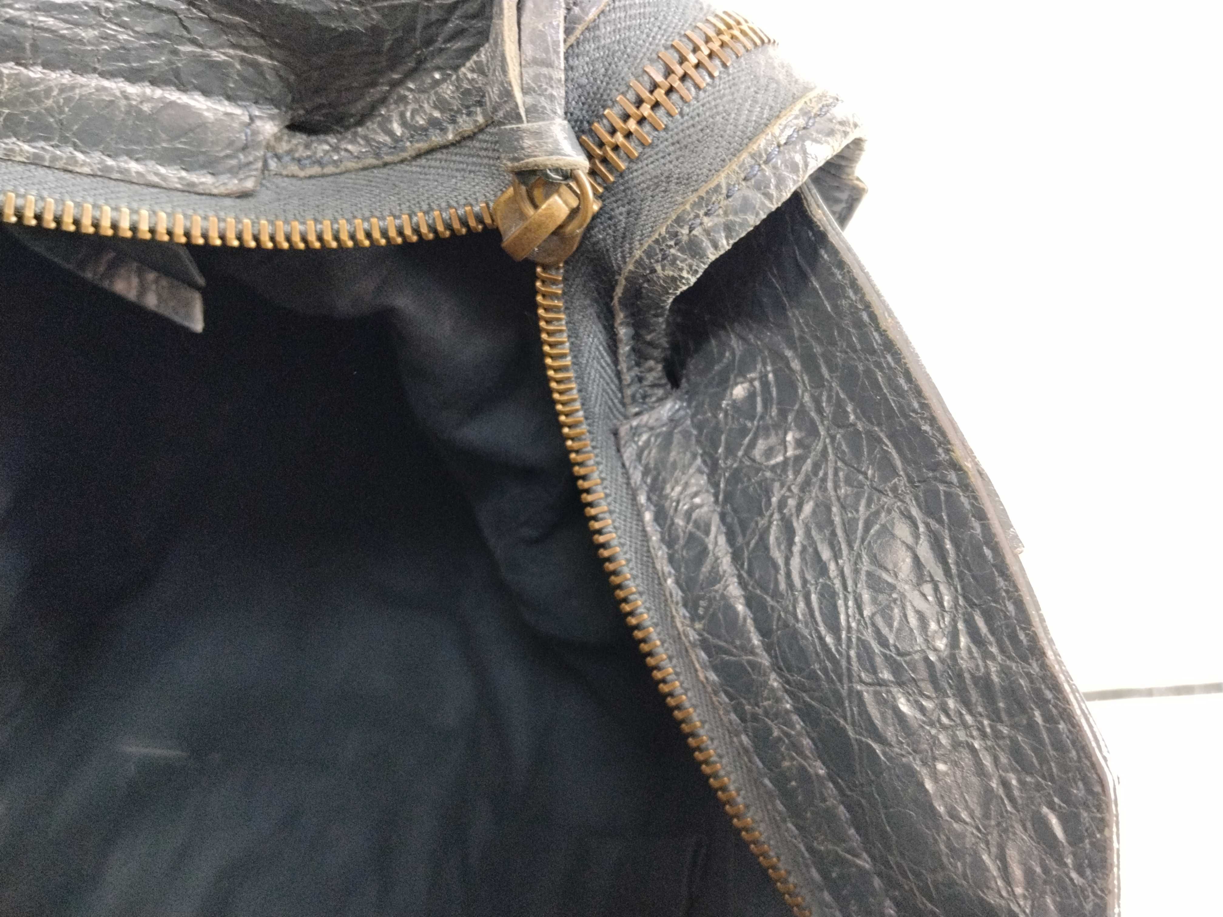 BAG VELO CITY DISTRESS LEATHER BAG WITH STRAP (W/O MIRROR) 235216 Tote Bag — view 8