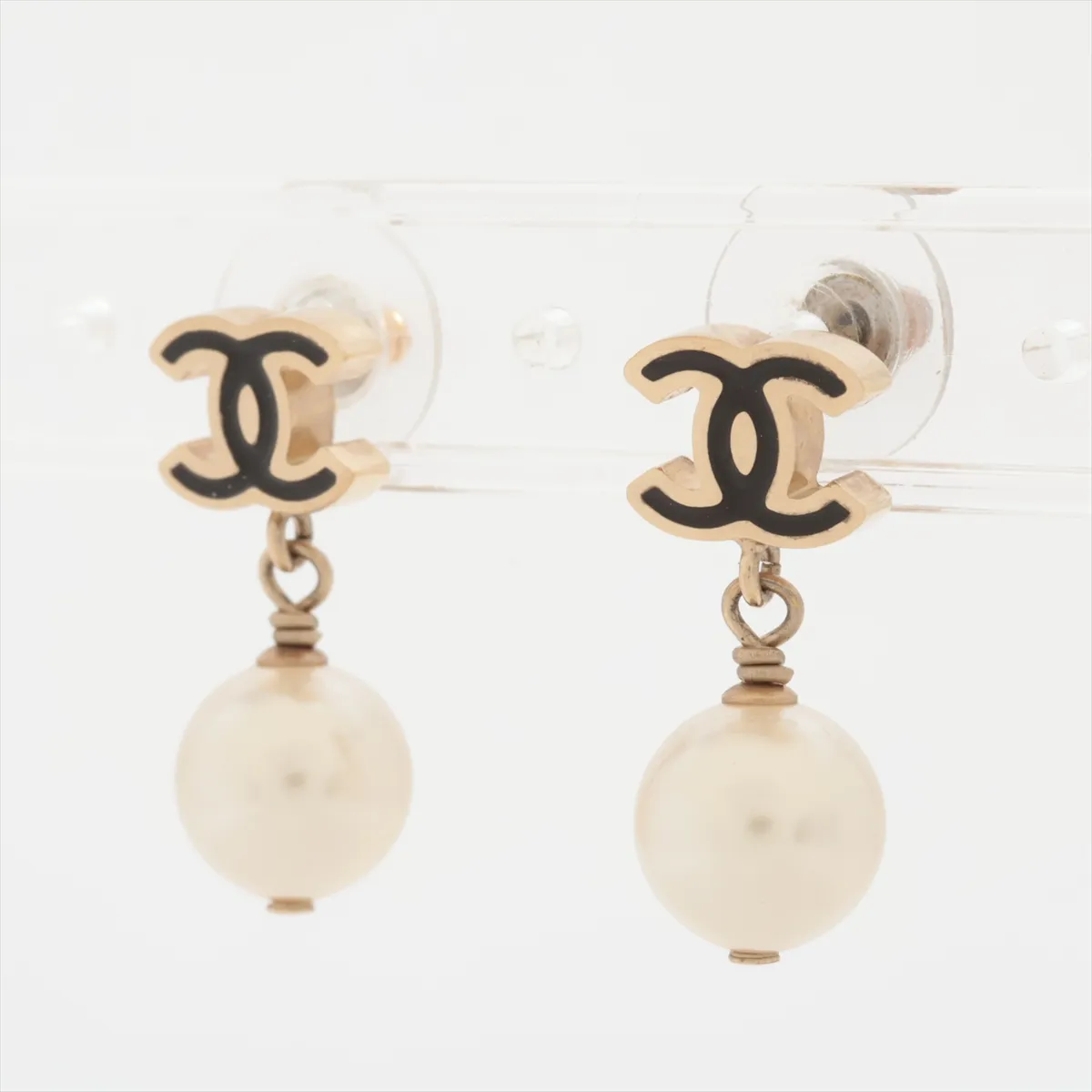 Cocomark B14C Earrings (for both ears) GP x Fake Pearl Gold — view 3
