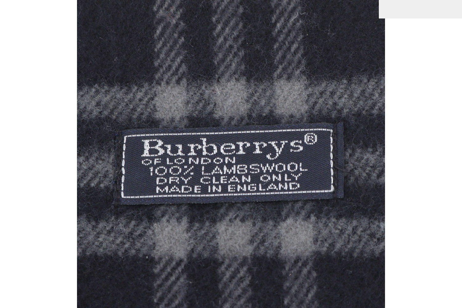 Nova Check scarf with tags attached. — view 3