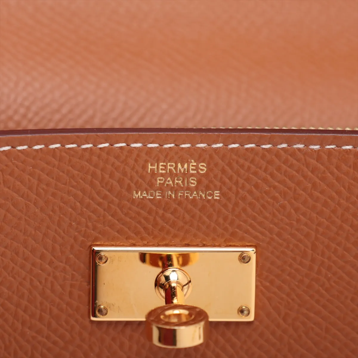 [Individually packaged] Hermes Kelly Wallet To Go, Veau Epsom leather, Gold, Gold hardware, Year: 2020 — view 9