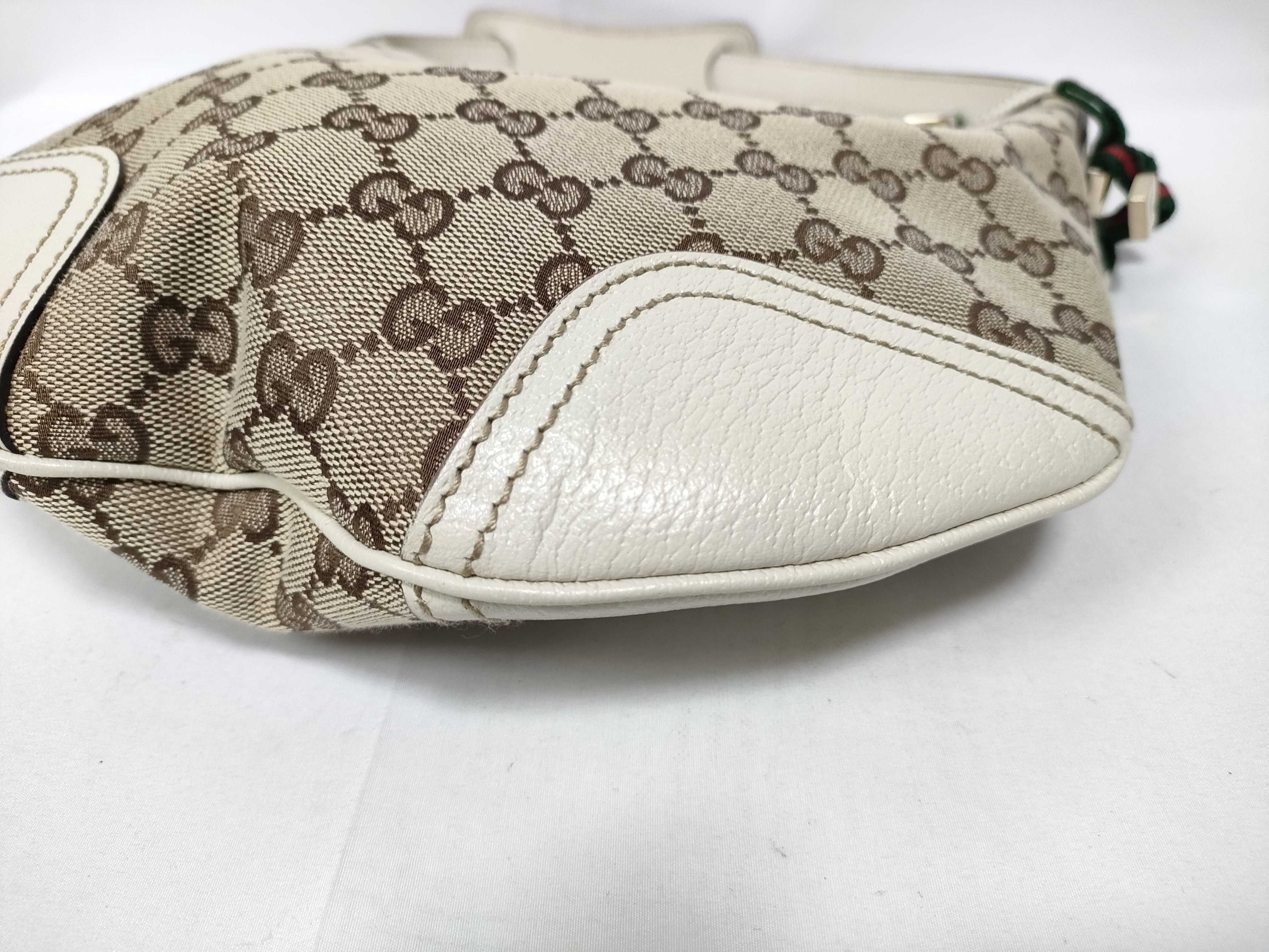 GG Canvas Ivory Sherry Line 162895 One-Shoulder Bag — view 5