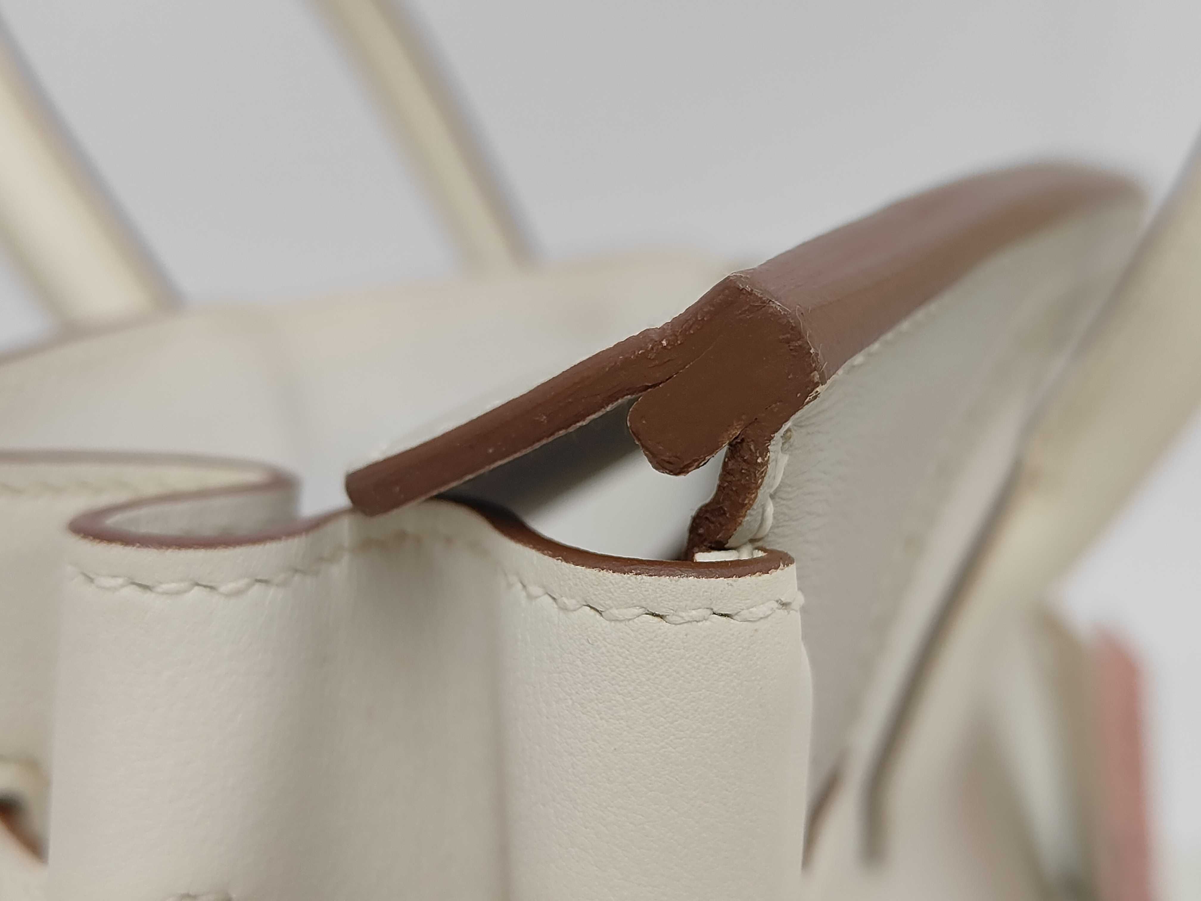 Birkin 30 Gillies Pearl Grey Silver Hardware P Stamp Handbag — view 15