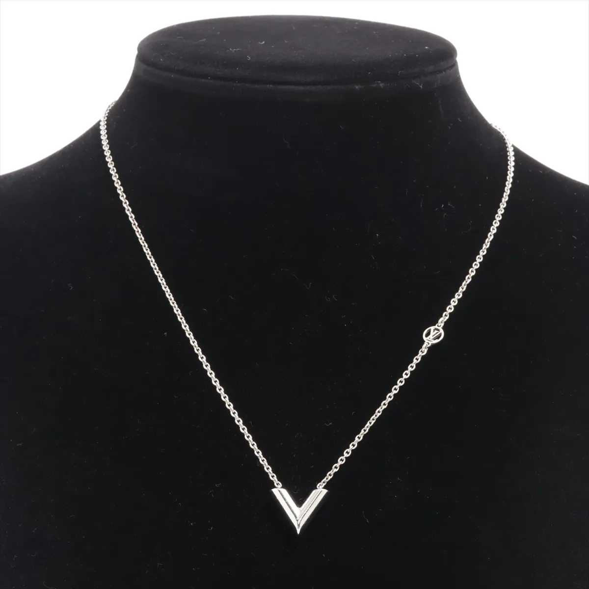 M63197 Essential V Necklace LE5203, GP Silver, with — view 5