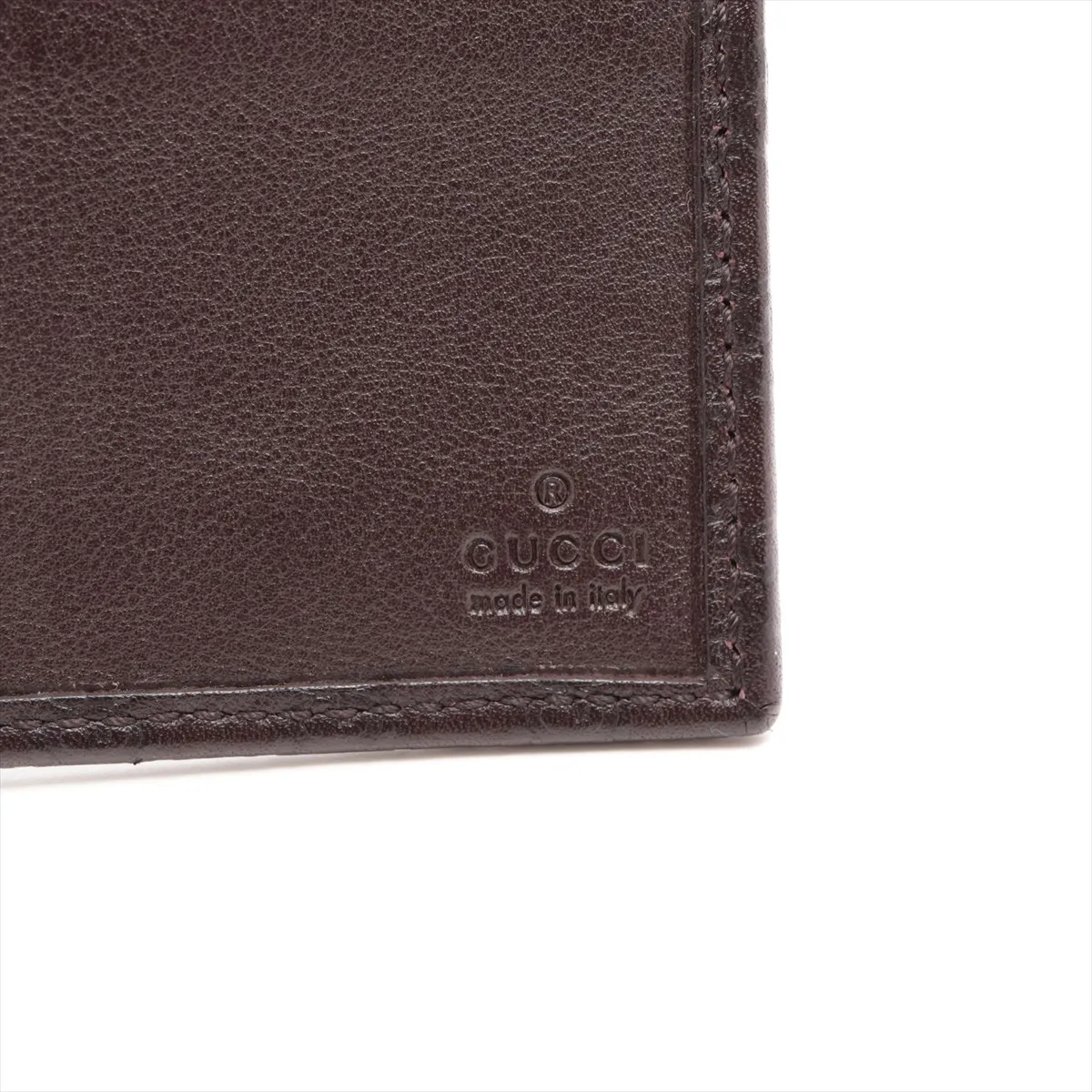 Microguccissima 322210 Leather Long Wallet Brown — view 6