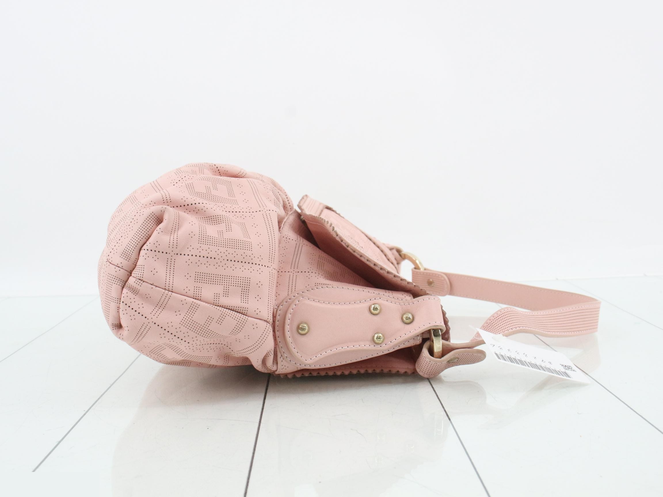 Leather perforated chef bag — view 3