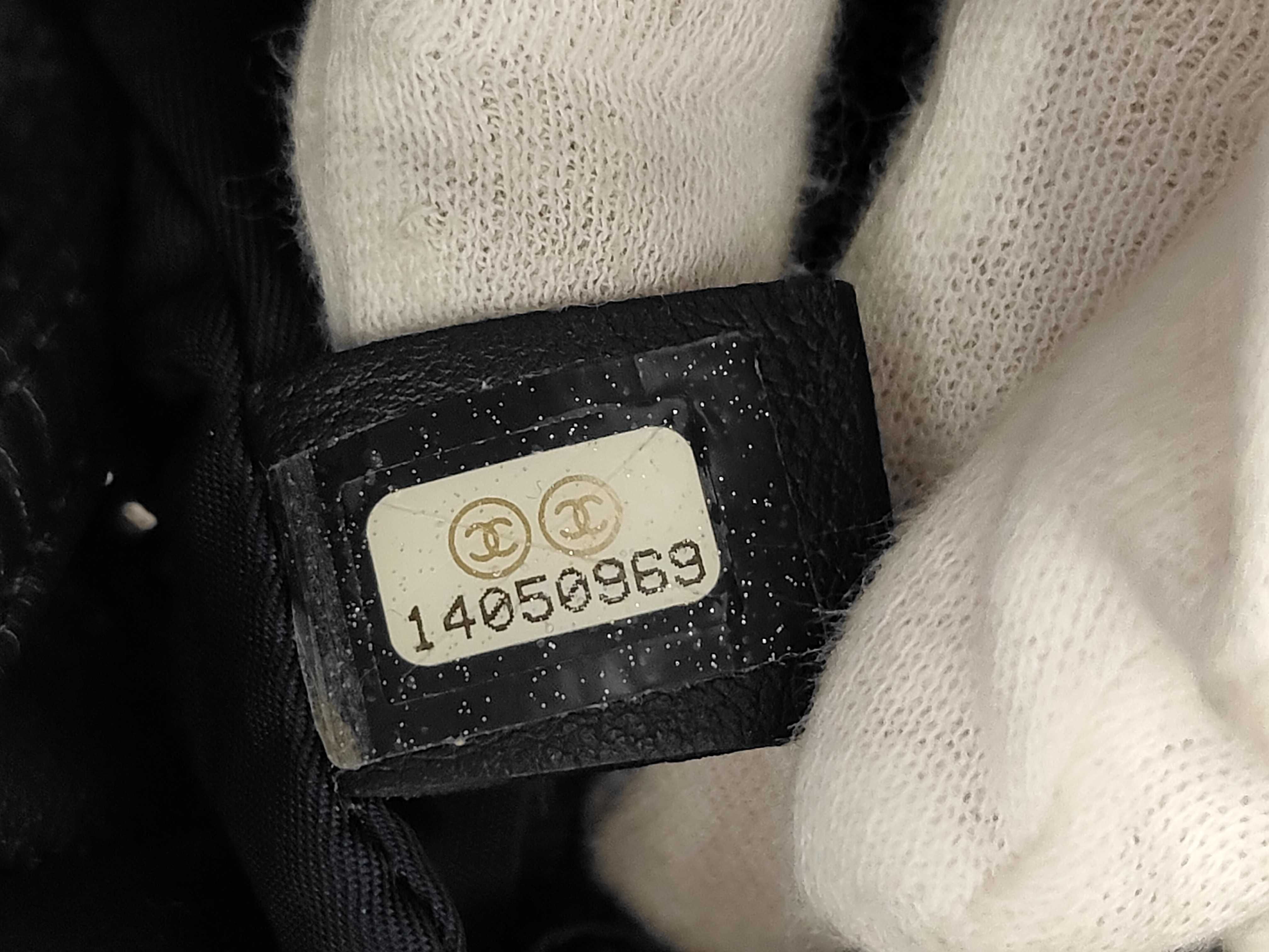 Coco Cocoon Leather Tote Bag, Grey, Silver Hardware, Serial Number 14 — view 10