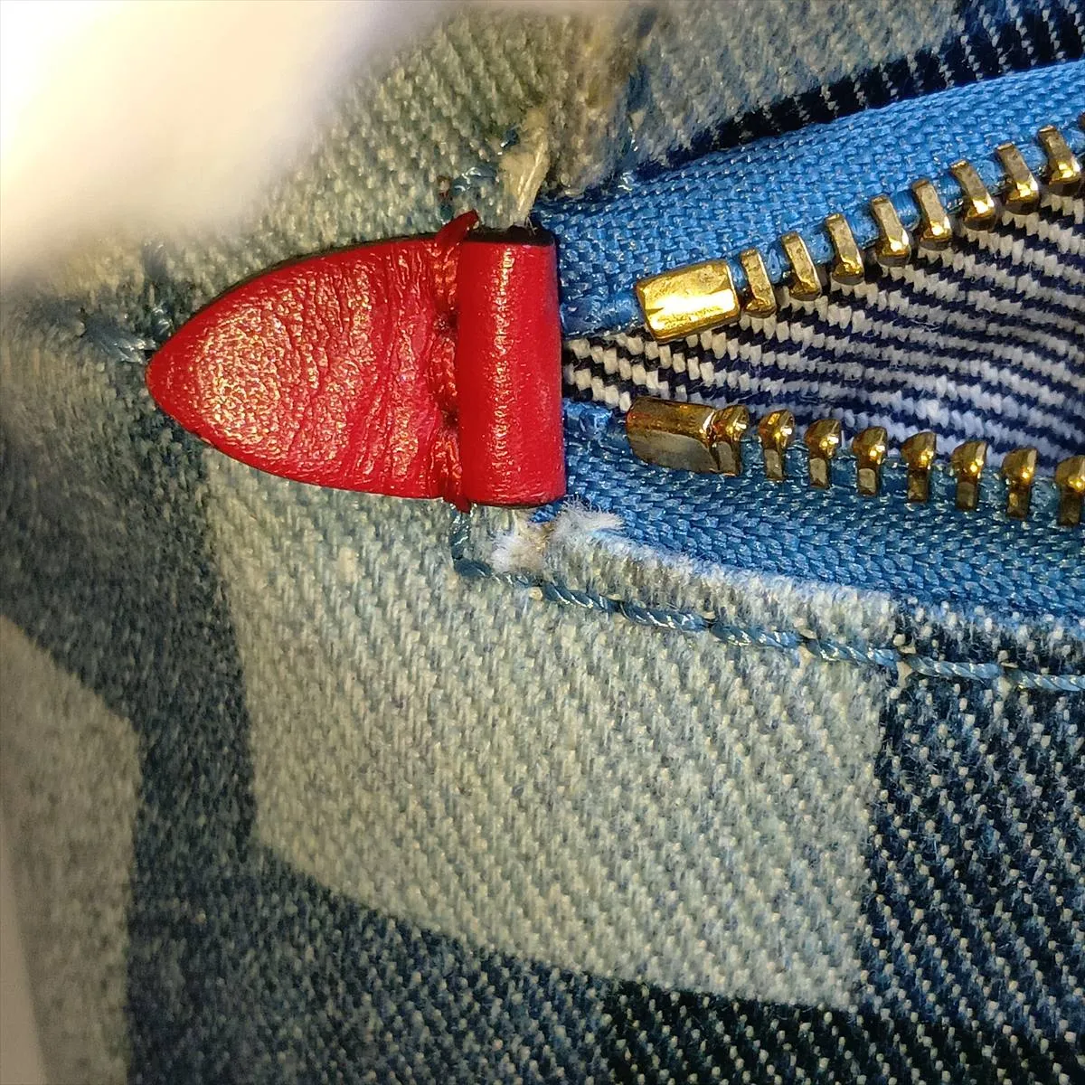 Monogram Denim Palm Springs Mini M45043 CA0220 Blue — view 14