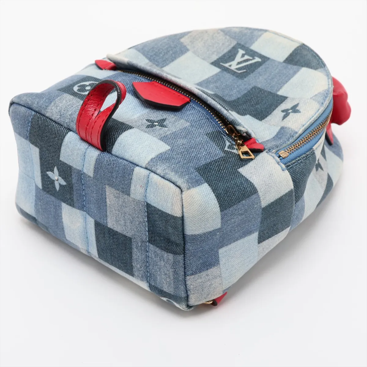 Monogram Denim Palm Springs Mini M45043 CA0220 Blue — view 3